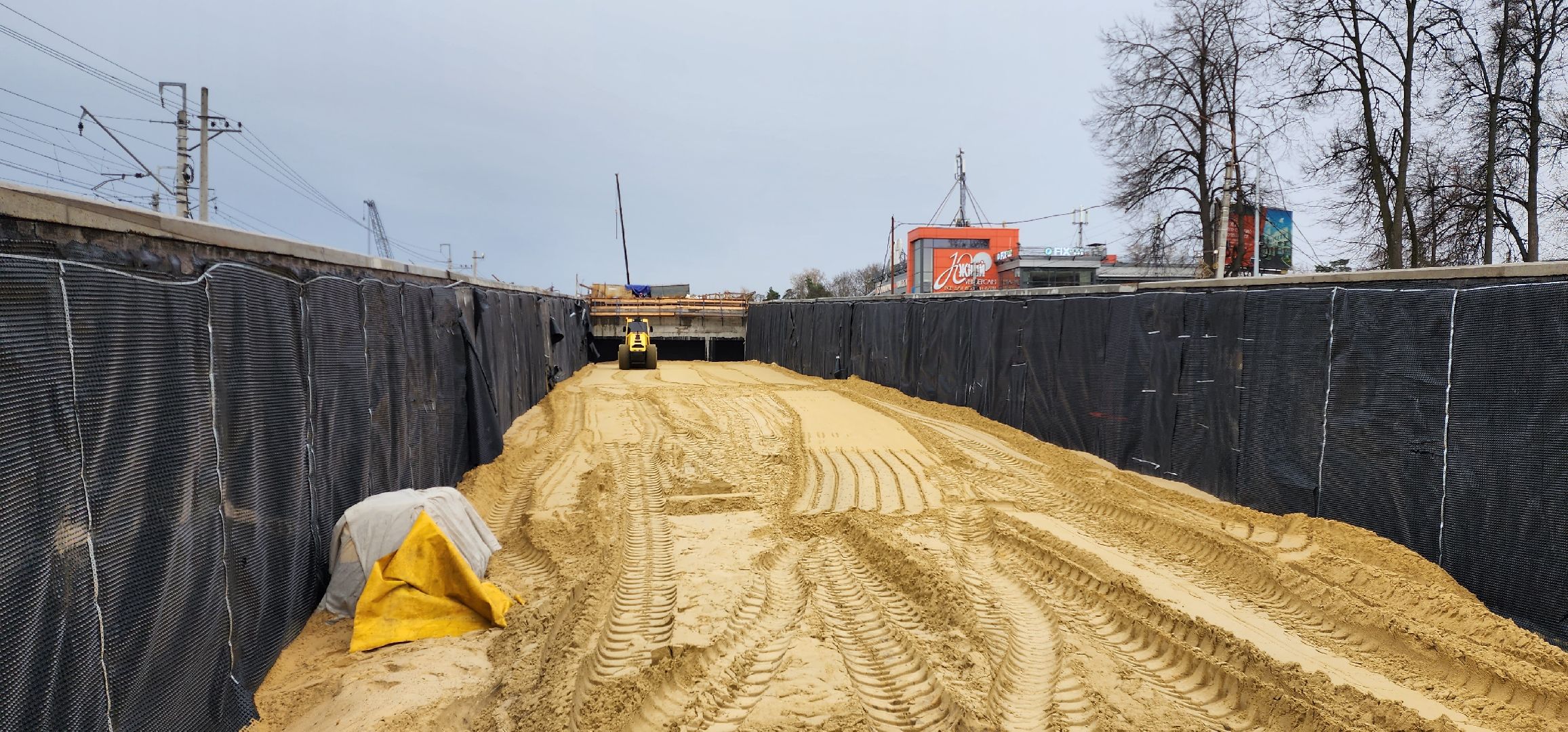 раменское, строительство, путепровод быково, подземный пешеходный переход,