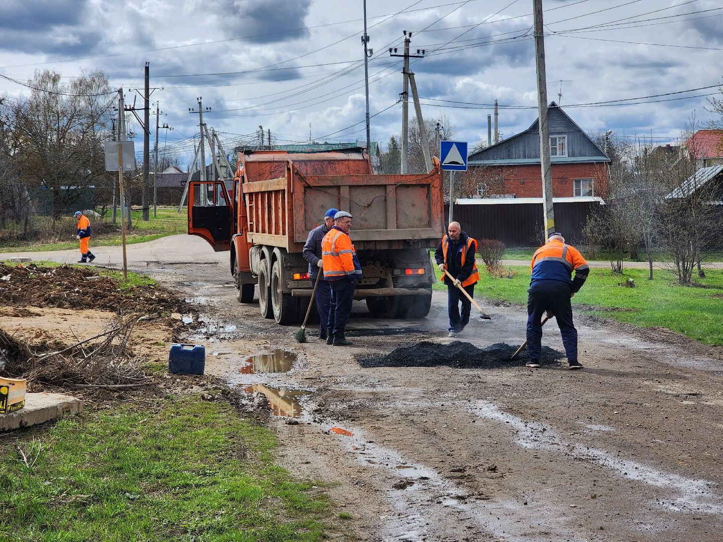 ремонт дорог, ремонт дороги, ямочный ремонт, руза, тучково, дорожная служба, рузский городской округ,