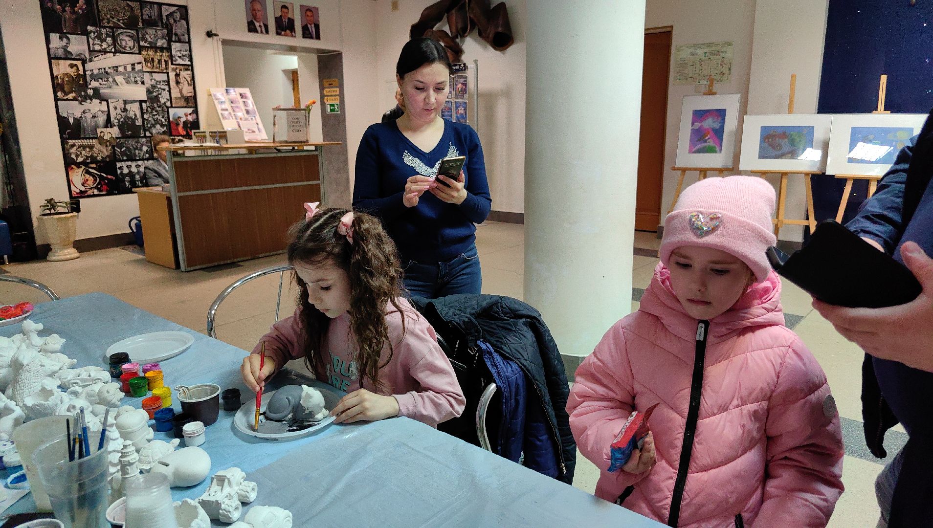 фигурки из гипса, роспись, мастер-класс, год семьи,