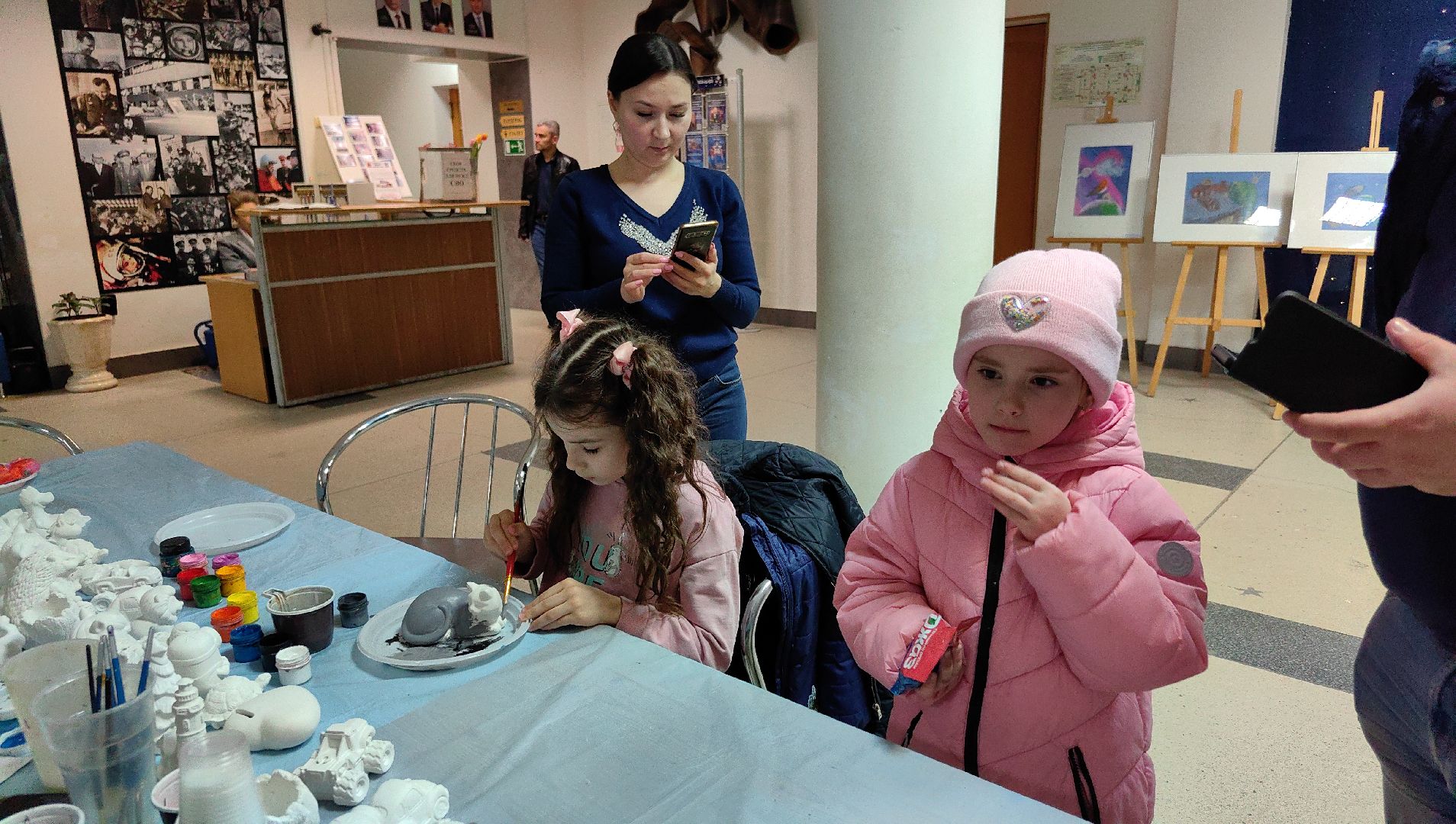 фигурки из гипса, роспись, мастер-класс, год семьи,