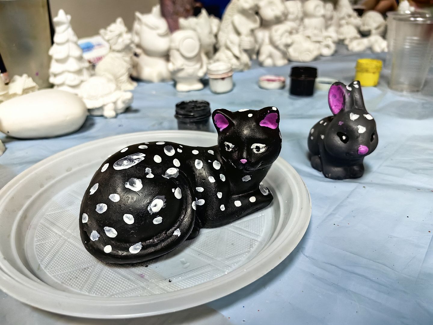 фигурки из гипса, роспись, мастер-класс, год семьи,