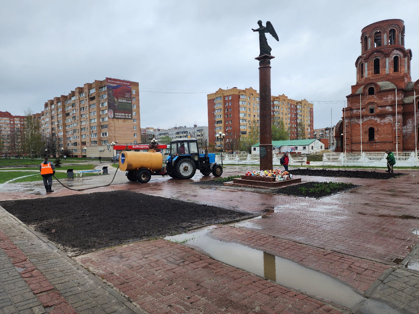 шатура, ангел добра, благоустройство, благоустройство ;перемены, подготовка ко Дню Победы,