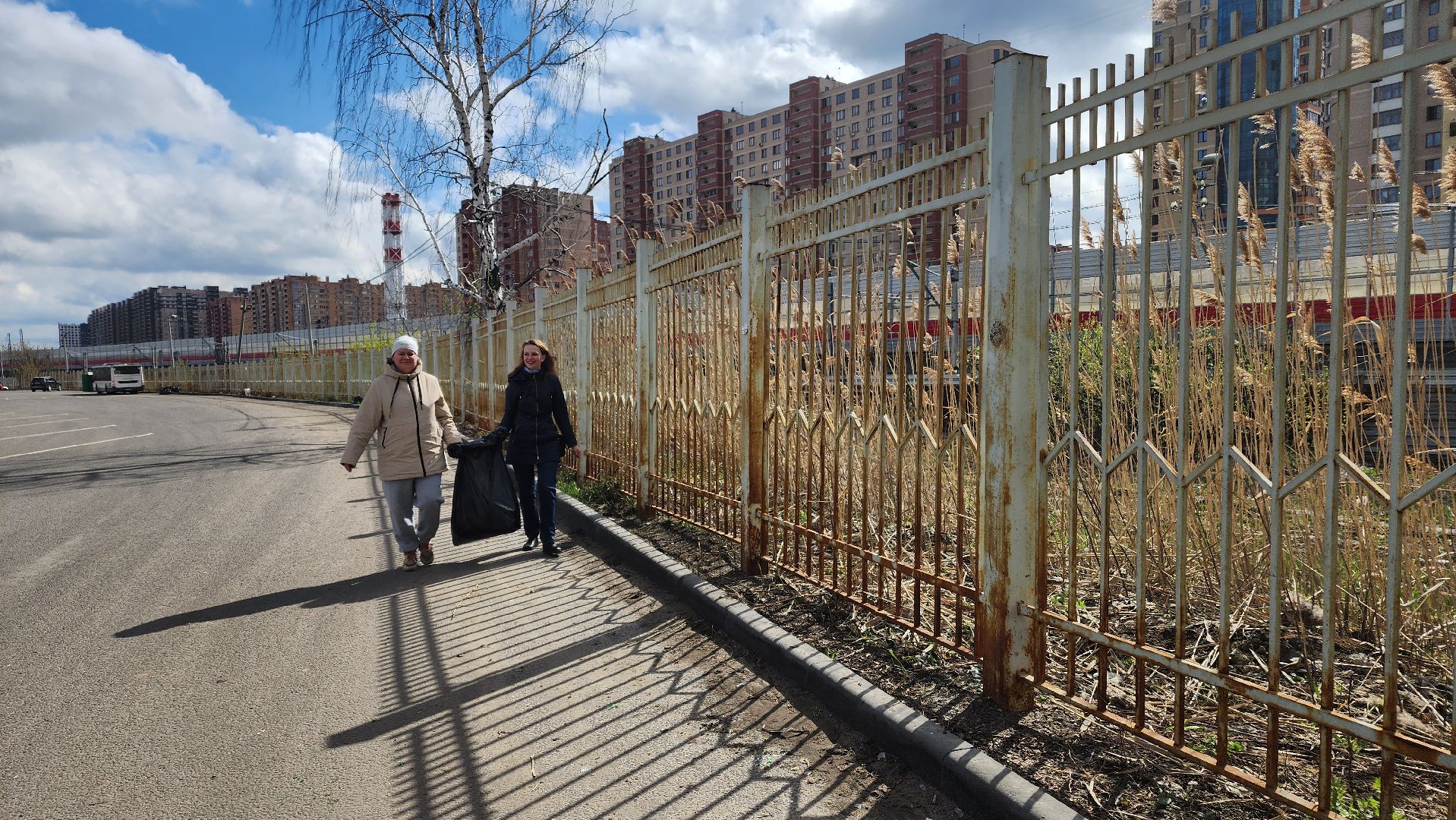 Реутов, субботник, чистый город, грабли, лопаты, листва, мусор,