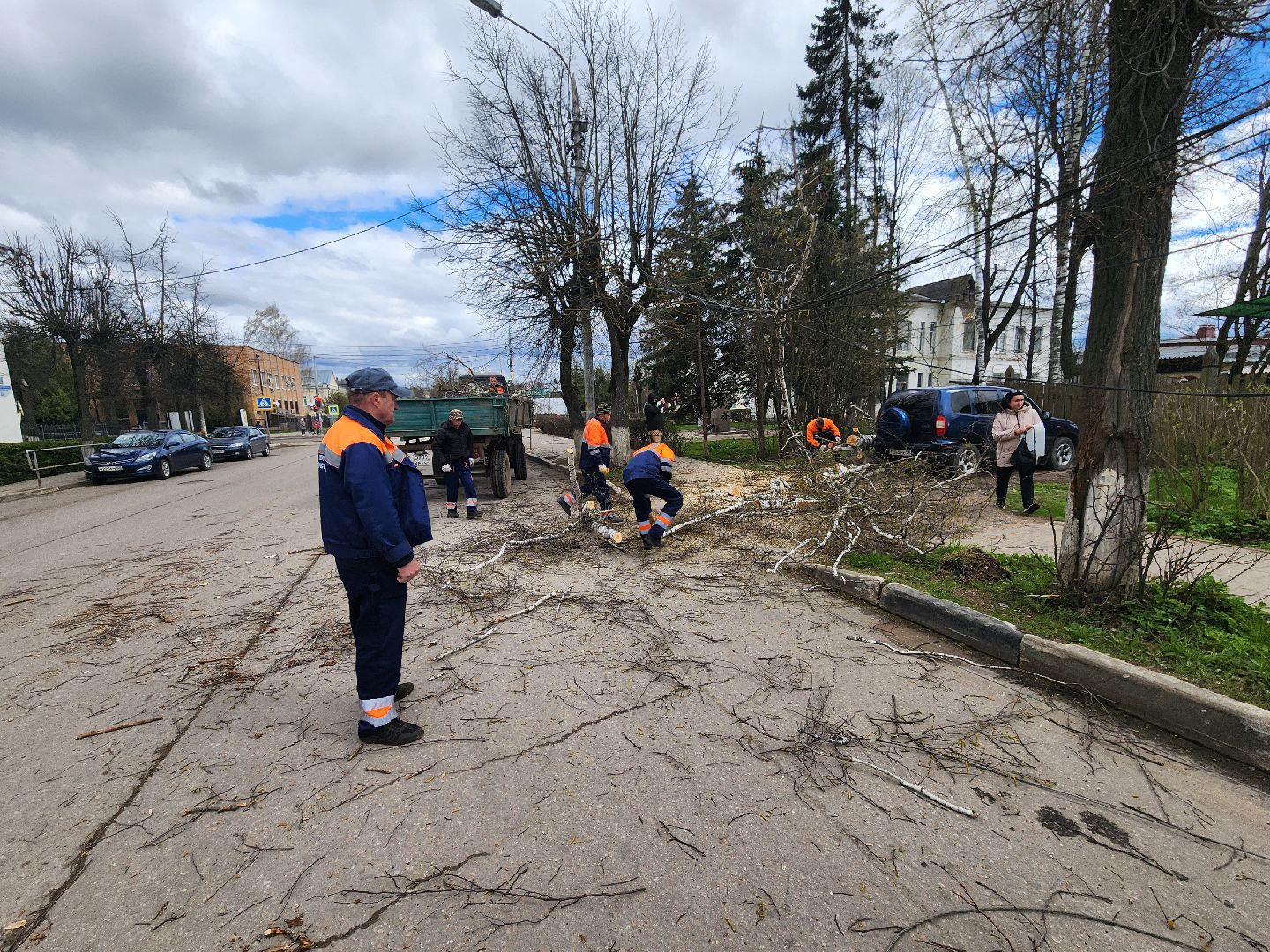 Шторм, Штормовое предупреждение, ветер, последствия стихии, последствия непогоды, руза, рузский городской округ, благоустройство,