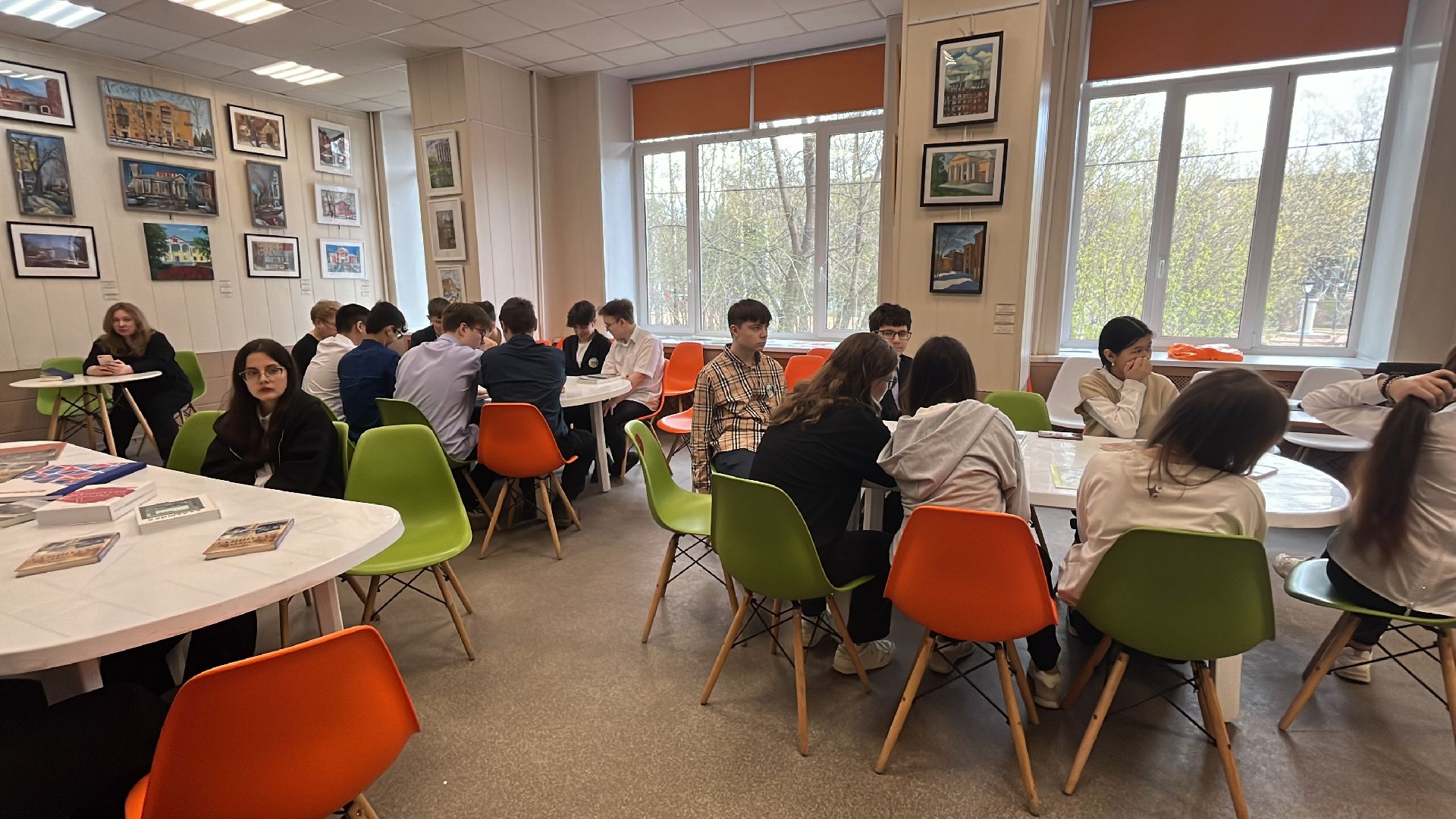 лекция в библиотеке, библио-холл, лекция для школьников, балашиха,