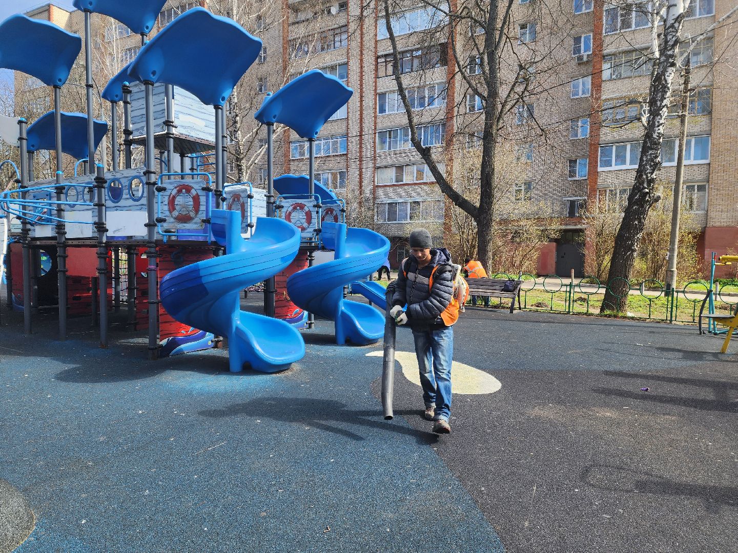 красноармейск, г.о. пушкинский, детская площадка, субботник,