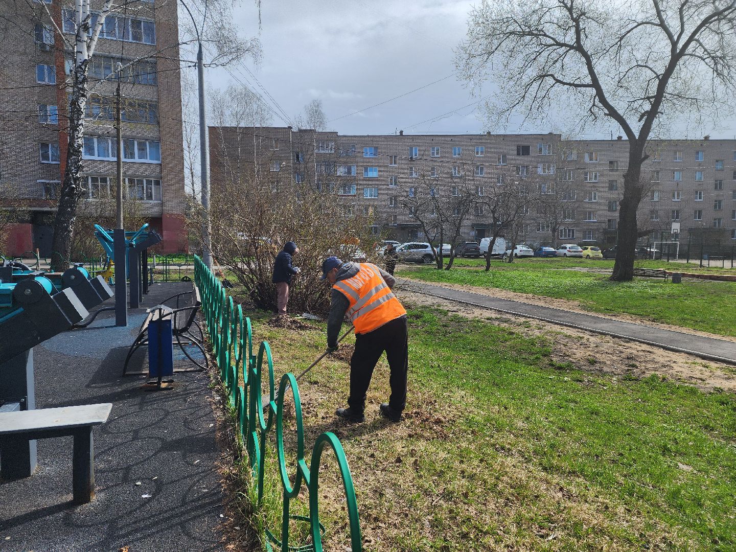 красноармейск, г.о. пушкинский, детская площадка, субботник,