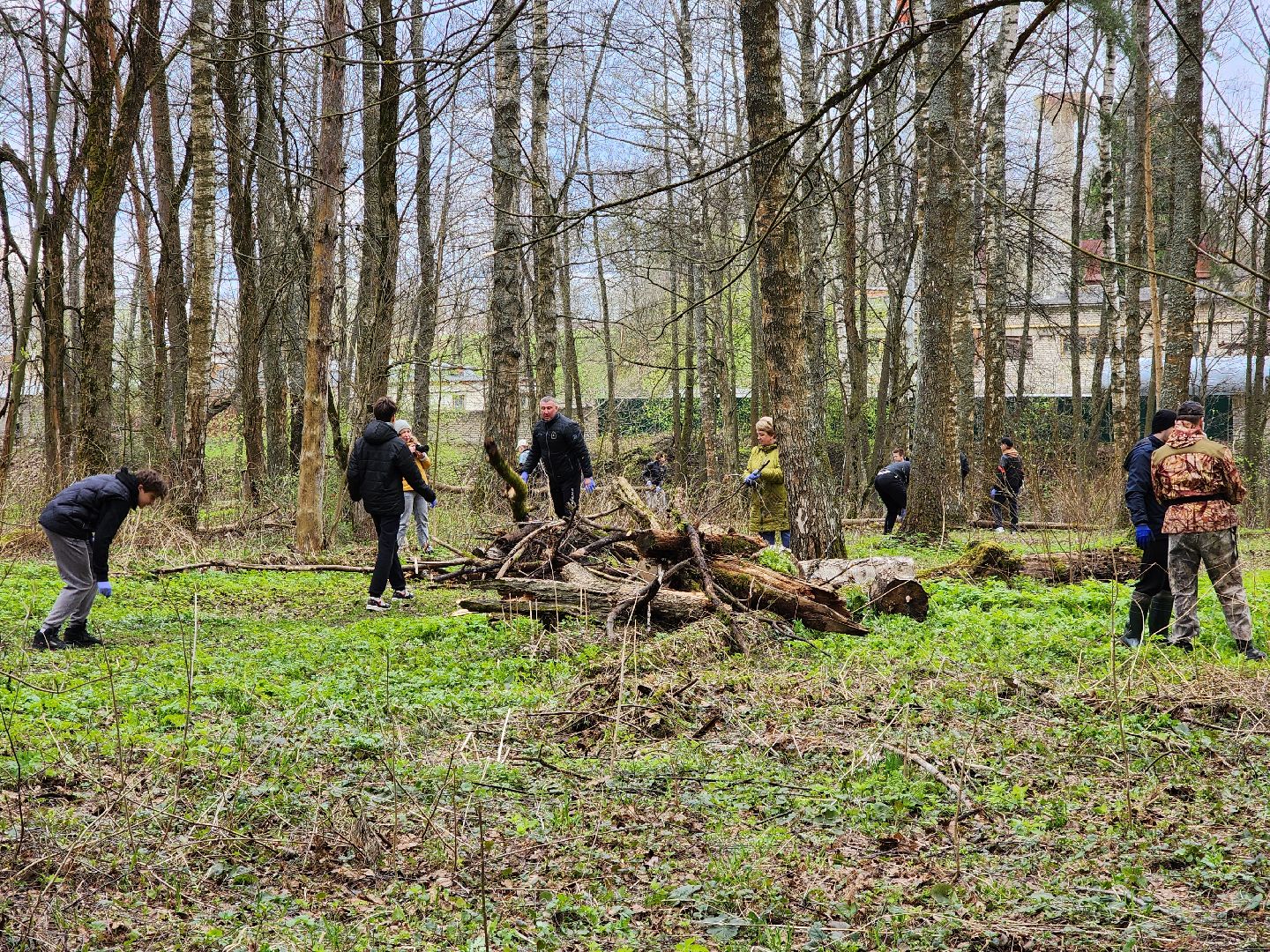 ногинск, лесопарк, Орешник, субботник, общеобластной субботник,