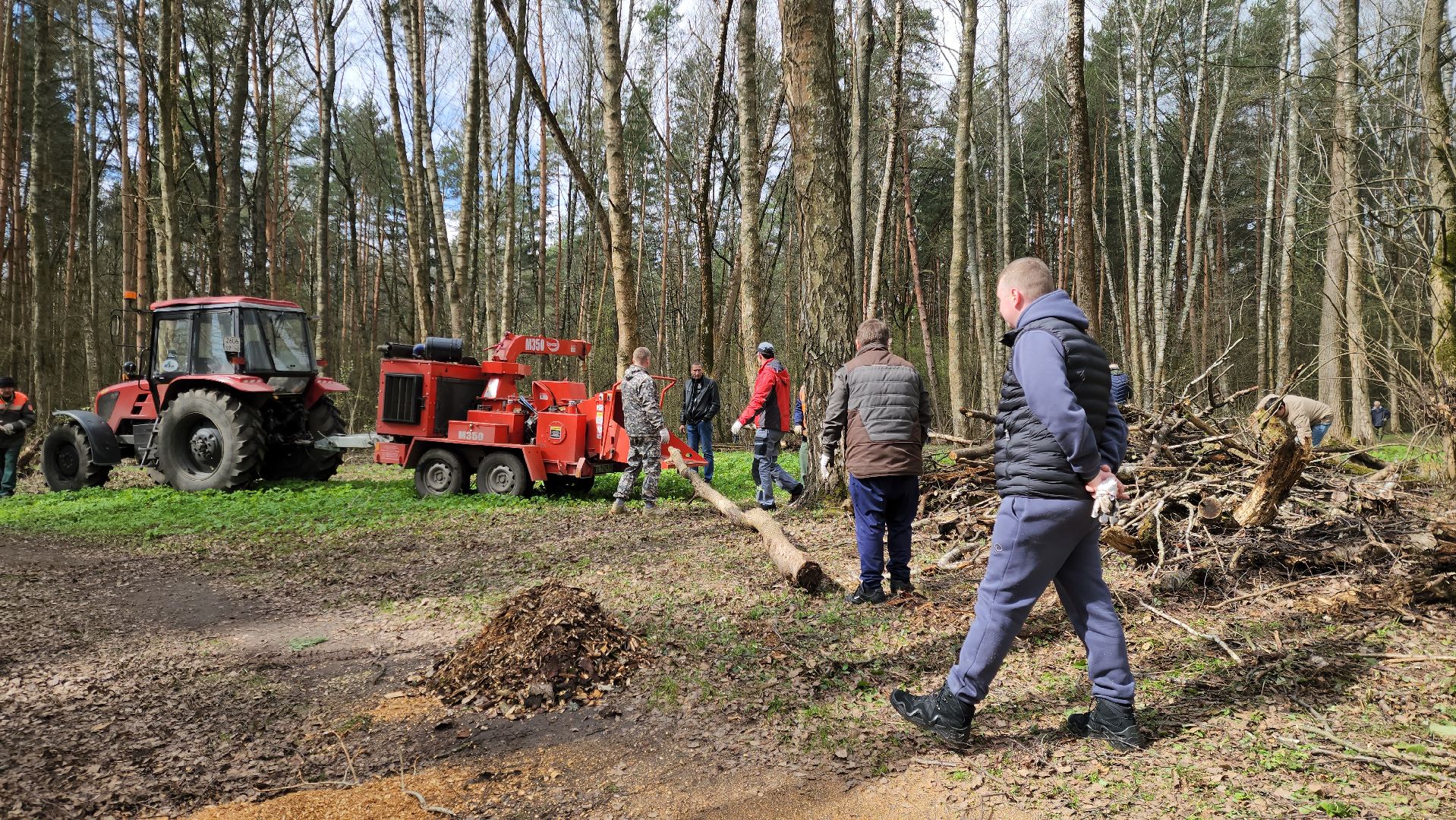 ногинск, лесопарк, Орешник, субботник, общеобластной субботник,
