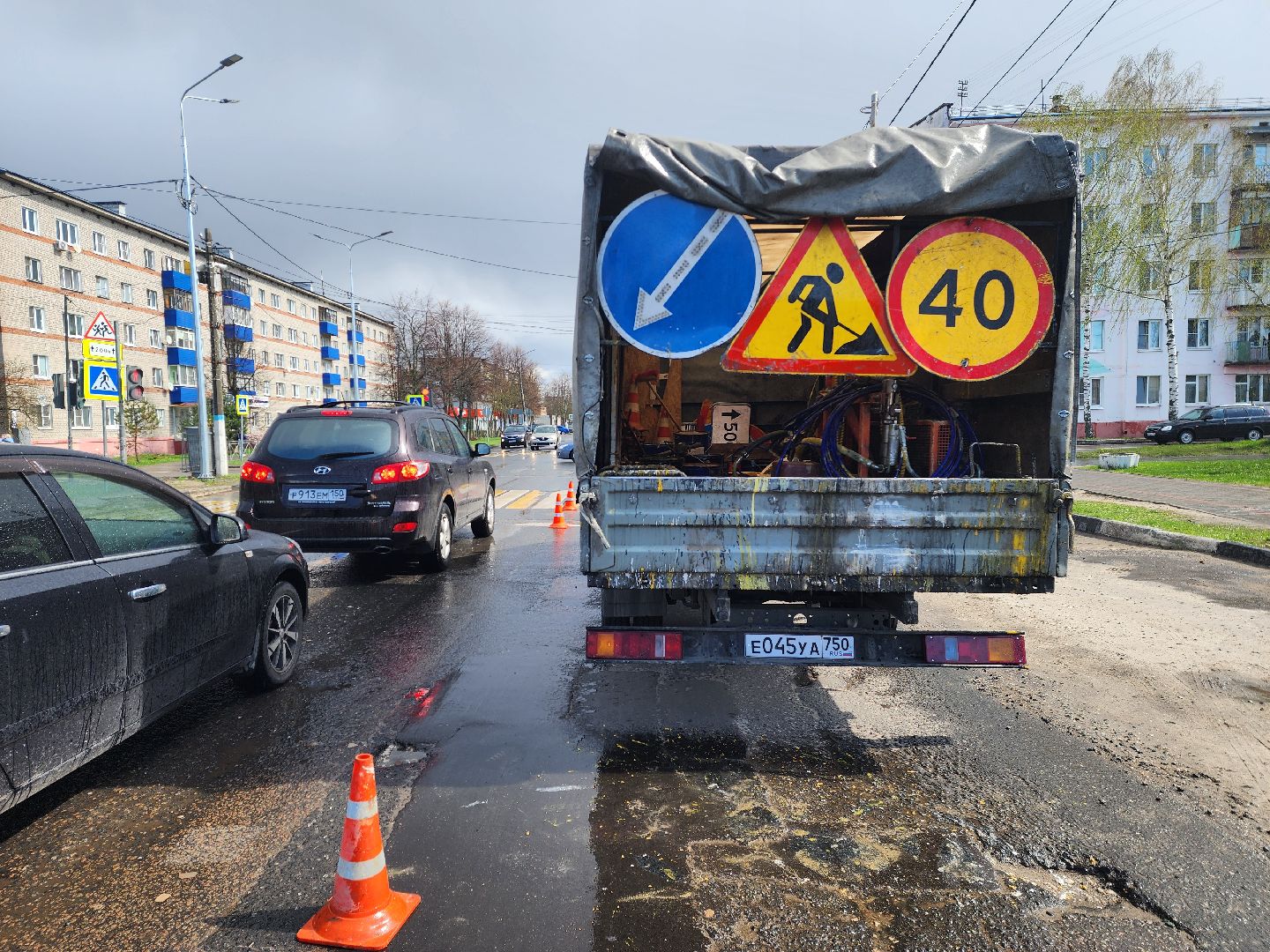 шатура, дорожная безопасность, дорожная разметка, зебра, пешеходный переход, ремонт, обновление, жкх и благоустройство,