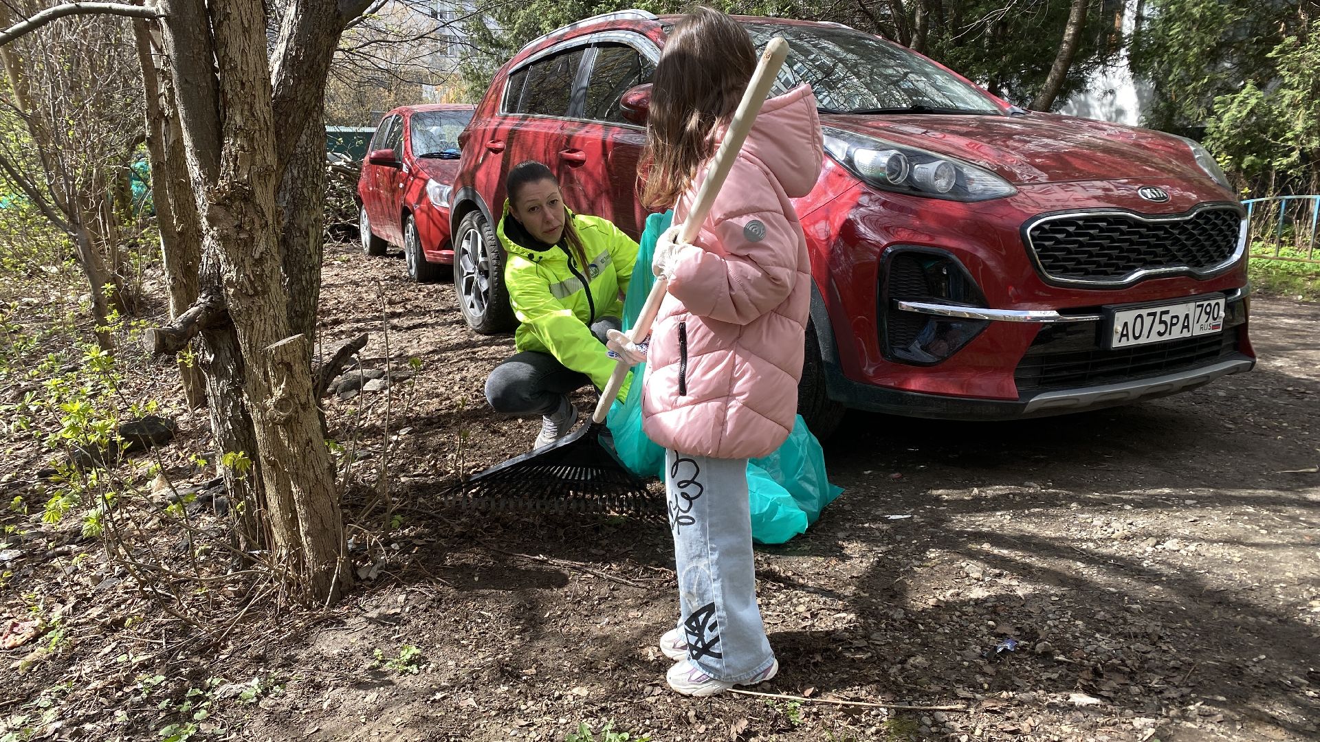 субботник, сквер, уборка города, уборка мусора, ленинский городской округ,