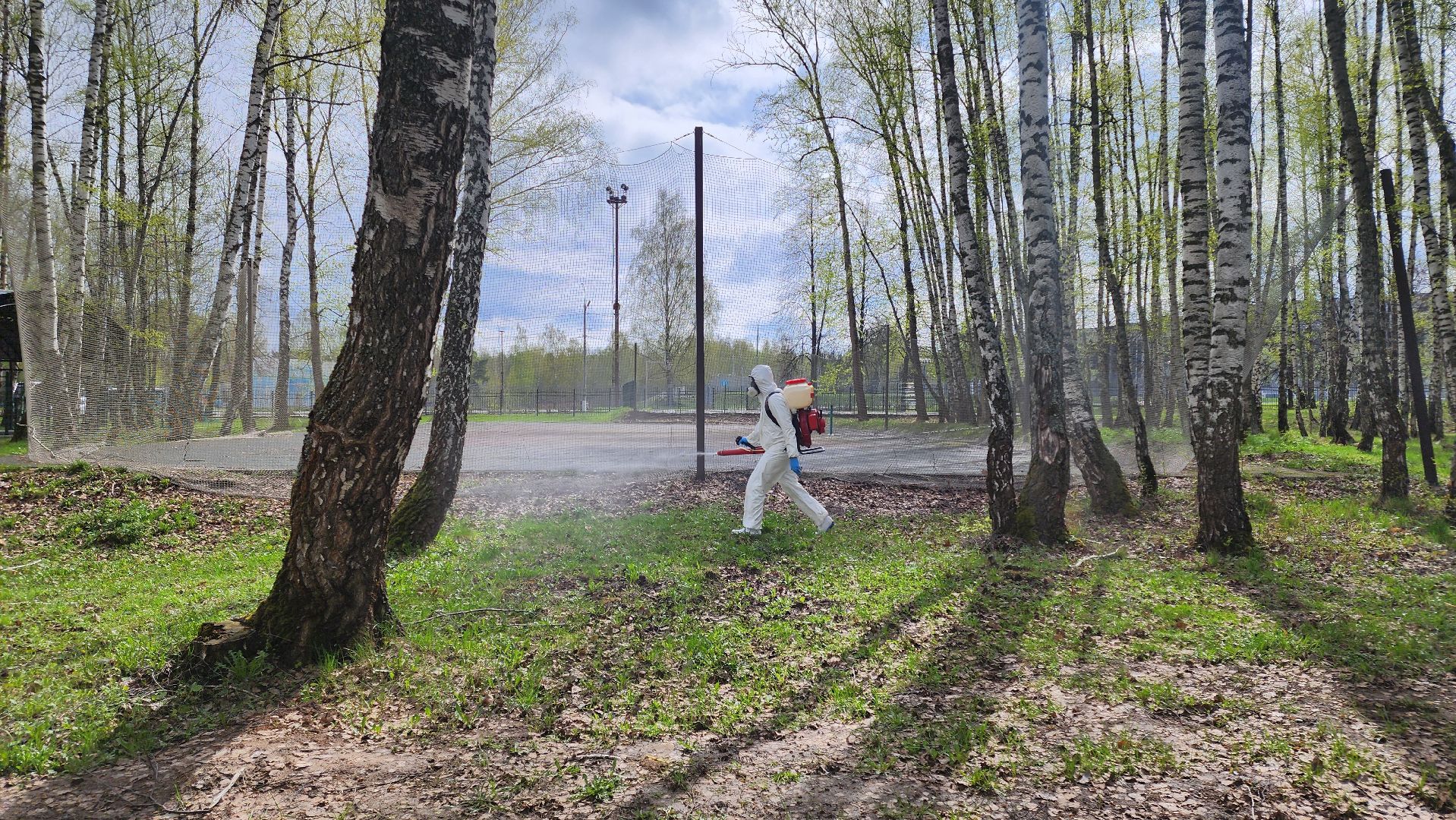 кашира, городской парк, акарицидная обработка, клещи, обработка от клещей, паразиты, профилактика заболеваний,