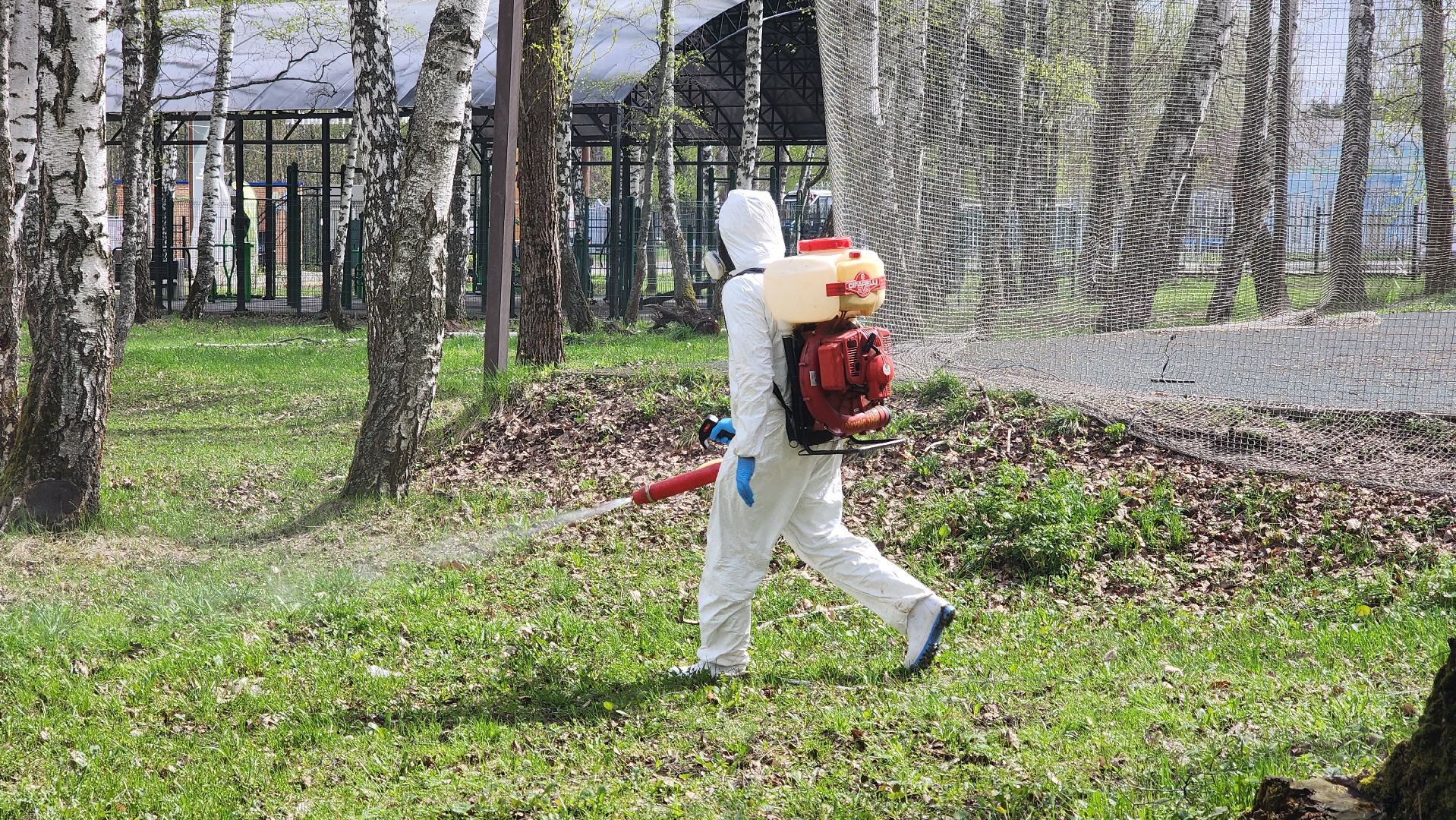 кашира, городской парк, акарицидная обработка, клещи, обработка от клещей, паразиты, профилактика заболеваний,