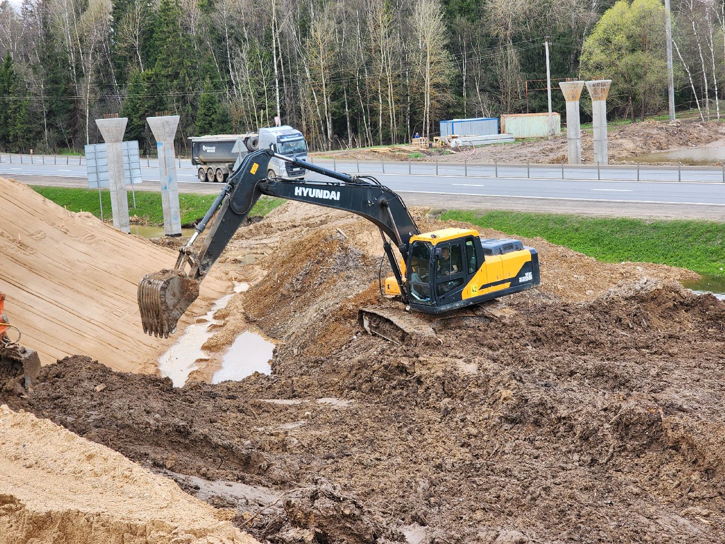 строительство дорог, Федеральная дорога, М-1, дорохово, руза, рузский городской округ, московская область, подмосковье,