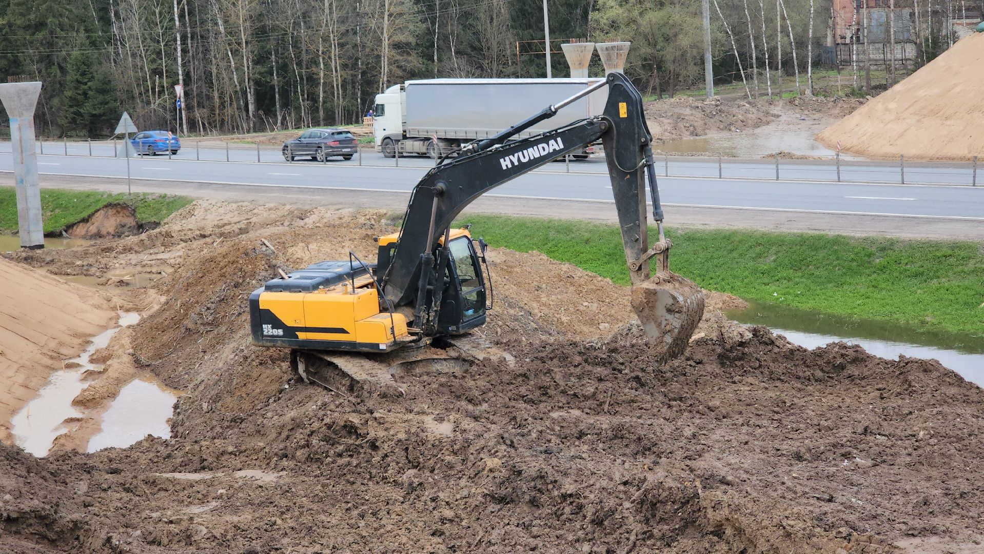строительство дорог, Федеральная дорога, М-1, дорохово, руза, рузский городской округ, московская область, подмосковье,