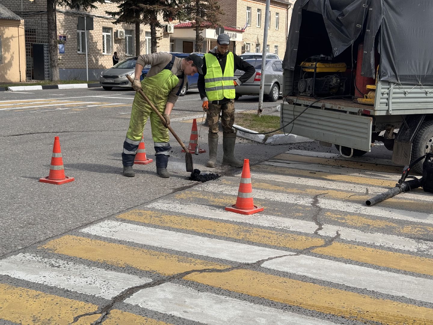 шаховская, ямочный ремонт, ямы, комунальная техника,