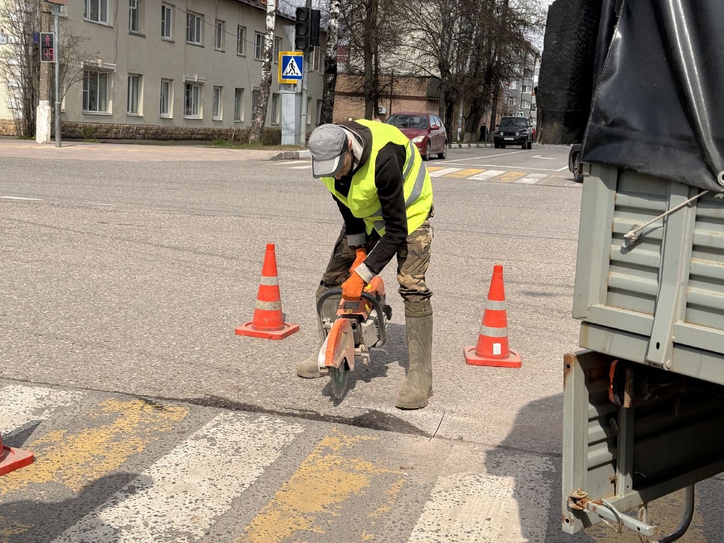 шаховская, ямочный ремонт, ямы, комунальная техника,