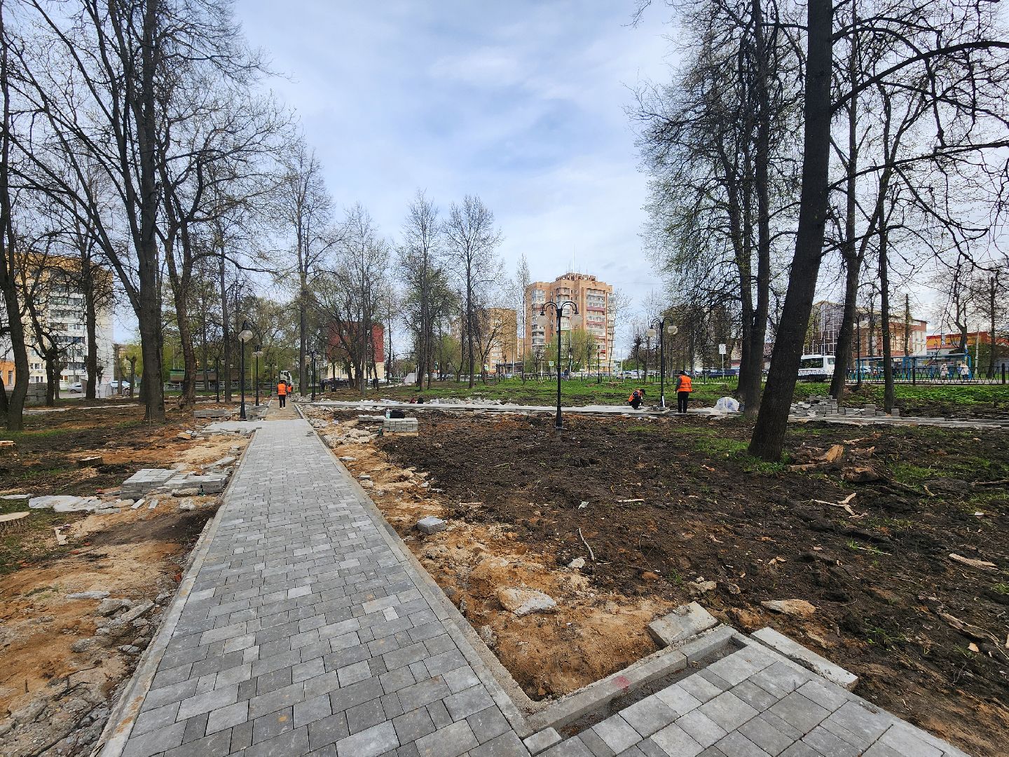 серпухов, подмосковье, укладка плитки, благоустройство,