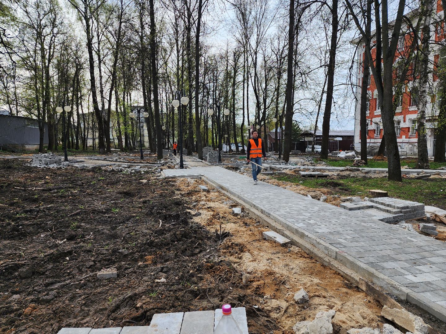 серпухов, подмосковье, укладка плитки, благоустройство,