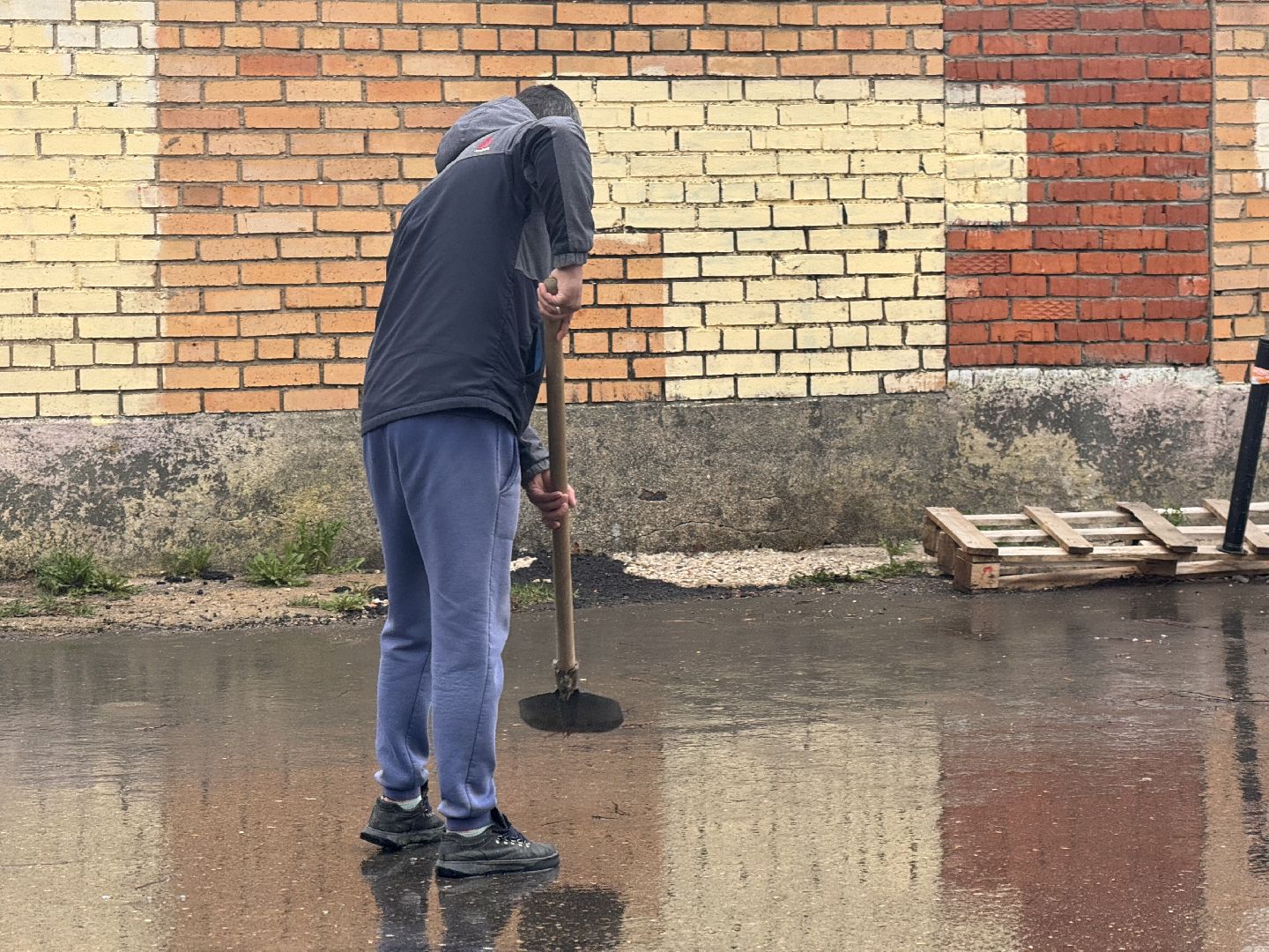 шаховская, коммунальная техника, уборка дворов,