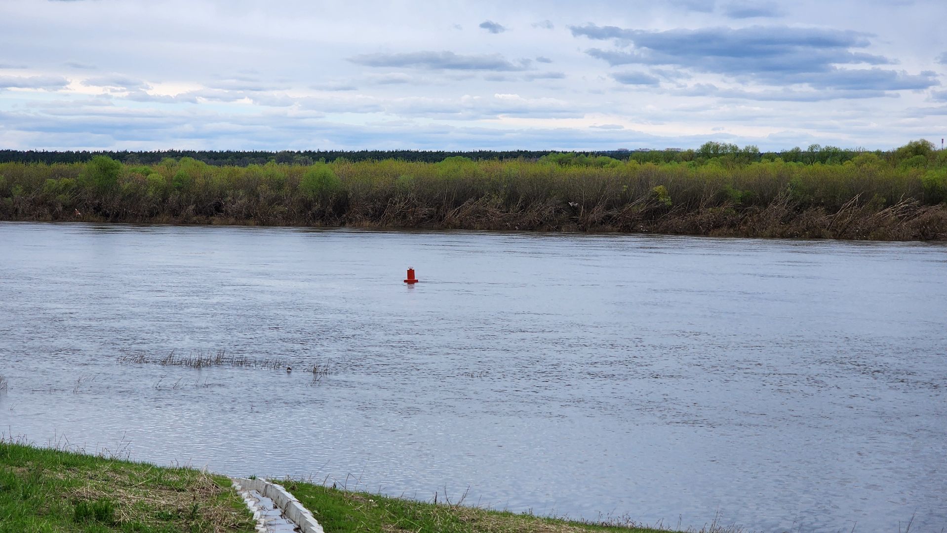 кашира, еддс, ока, паводок, водно-спасательная станция, набережная, уровень воды,