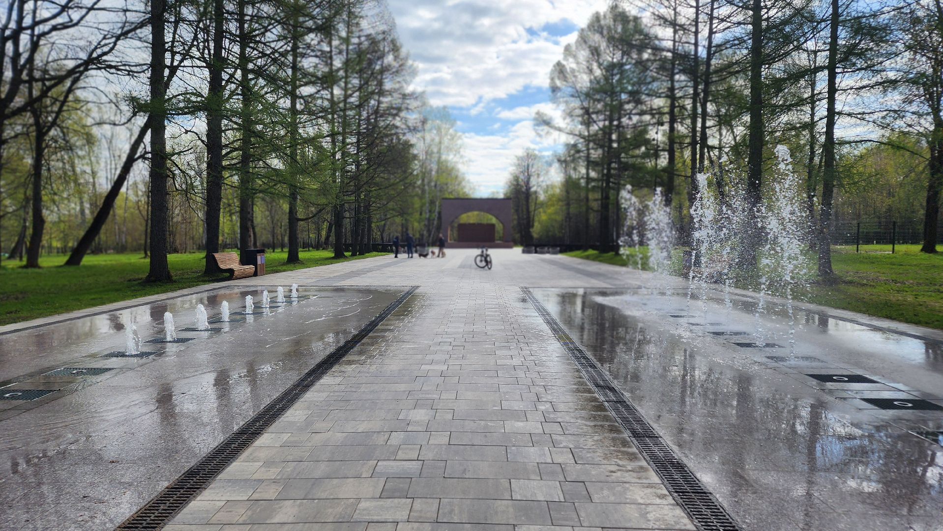 ступино, фонтаны подмосковья, сезон фонтанов,