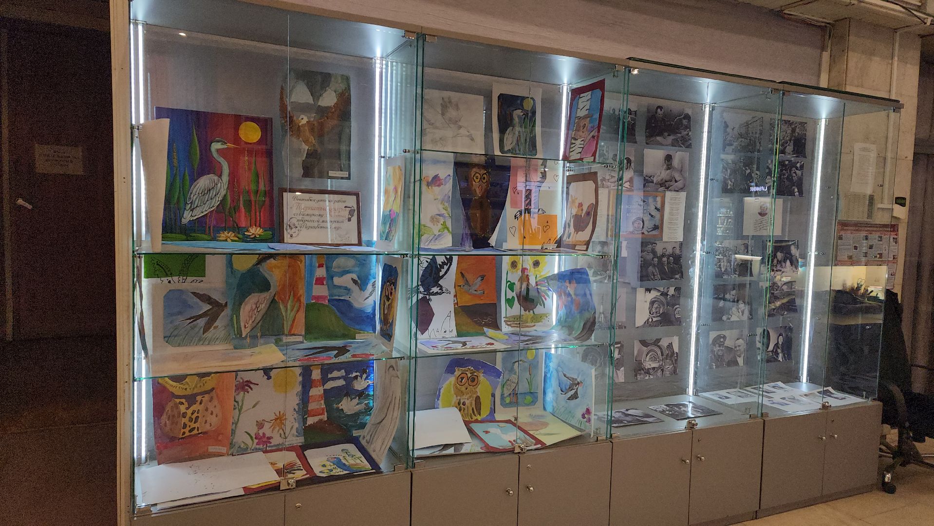 Детский рисунок, Птицы, Выставка, лобня,