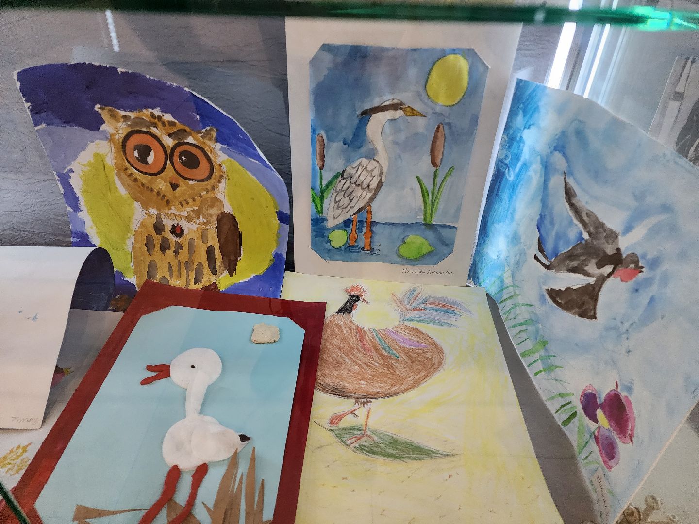 Детский рисунок, Птицы, Выставка, лобня,