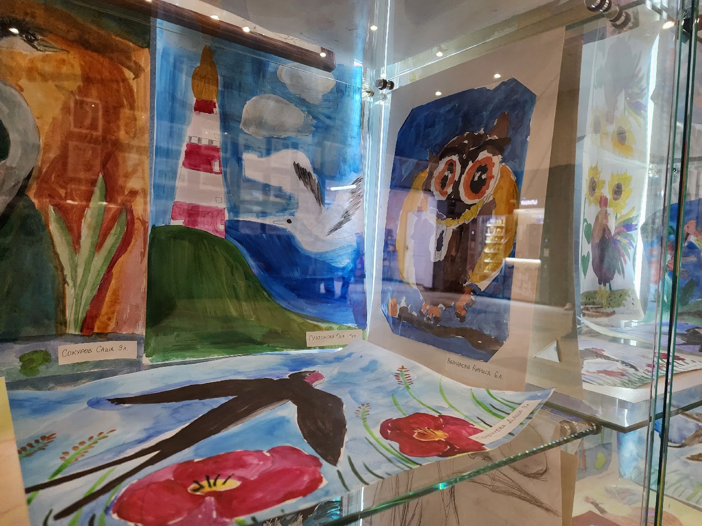 Детский рисунок, Птицы, Выставка, лобня,