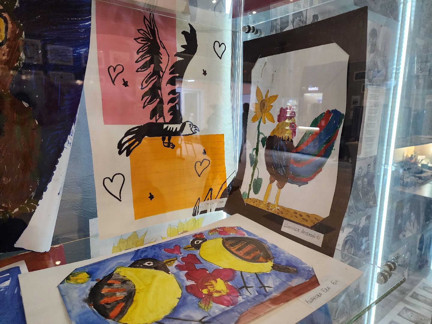 Детский рисунок, Птицы, Выставка, лобня,