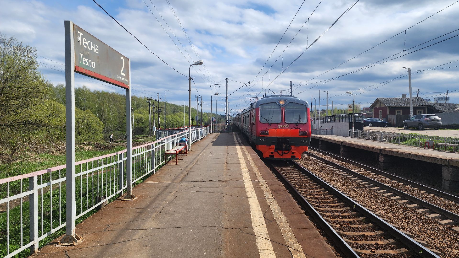 кашира, тесна, жд переход, сигнализация, электрички, поезда, ржд, павелецкое направление,