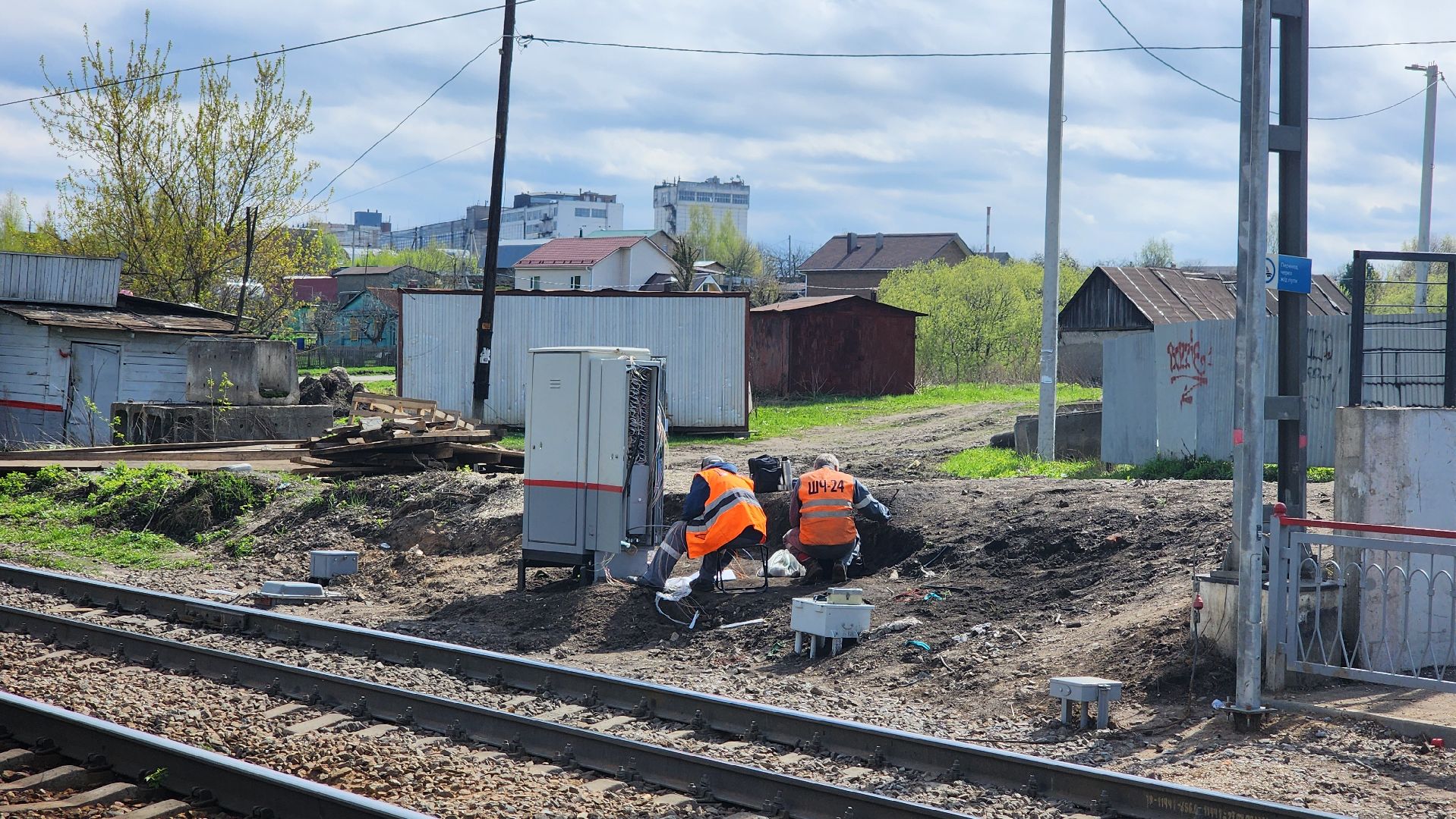 кашира, тесна, жд переход, сигнализация, электрички, поезда, ржд, павелецкое направление,