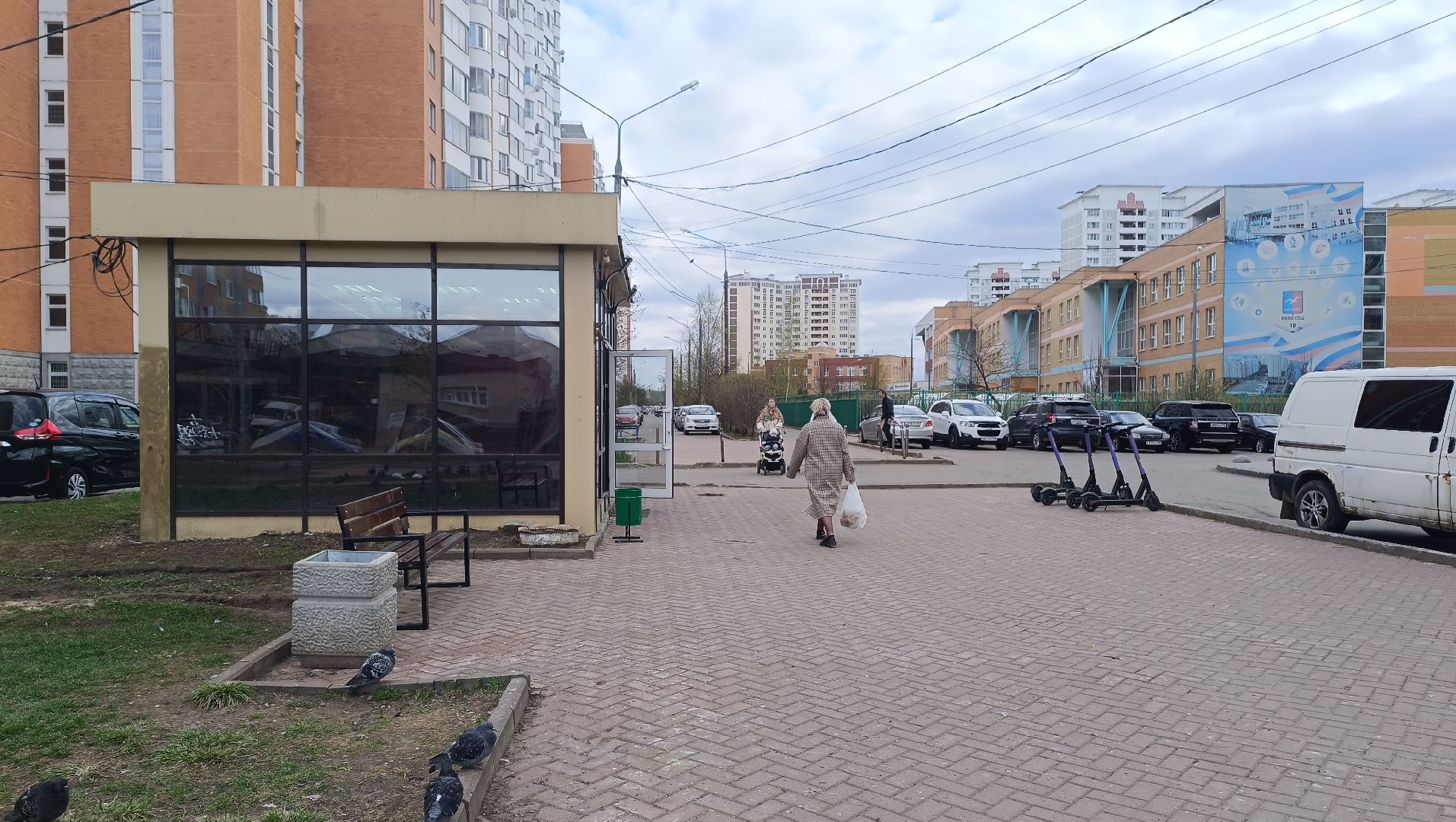 скамейки, сквер, лобня,