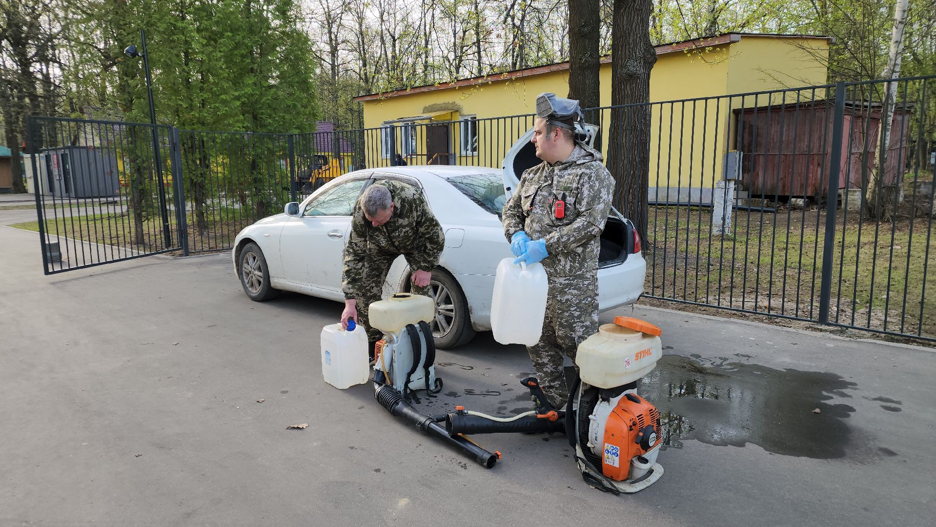 ступино, парки подмосковья, обработка от клещей,