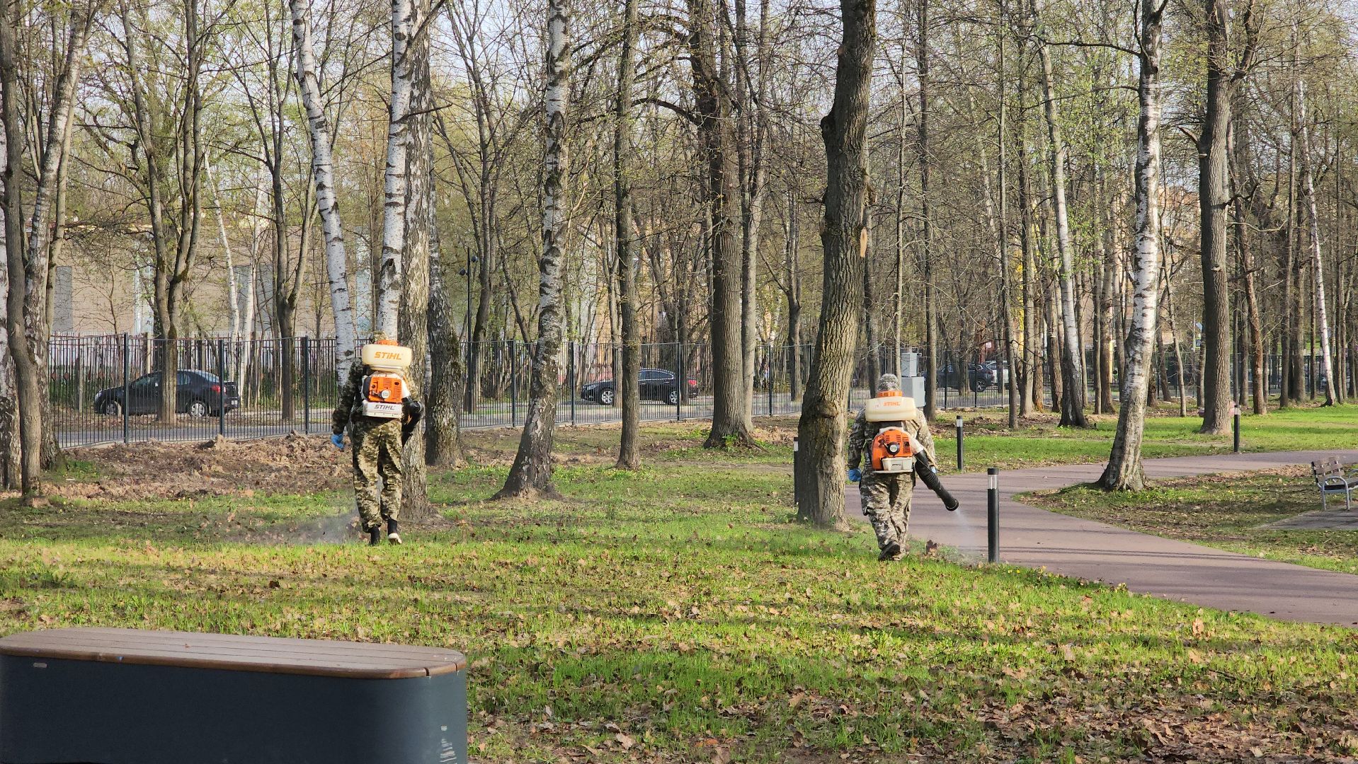 ступино, парки подмосковья, обработка от клещей,