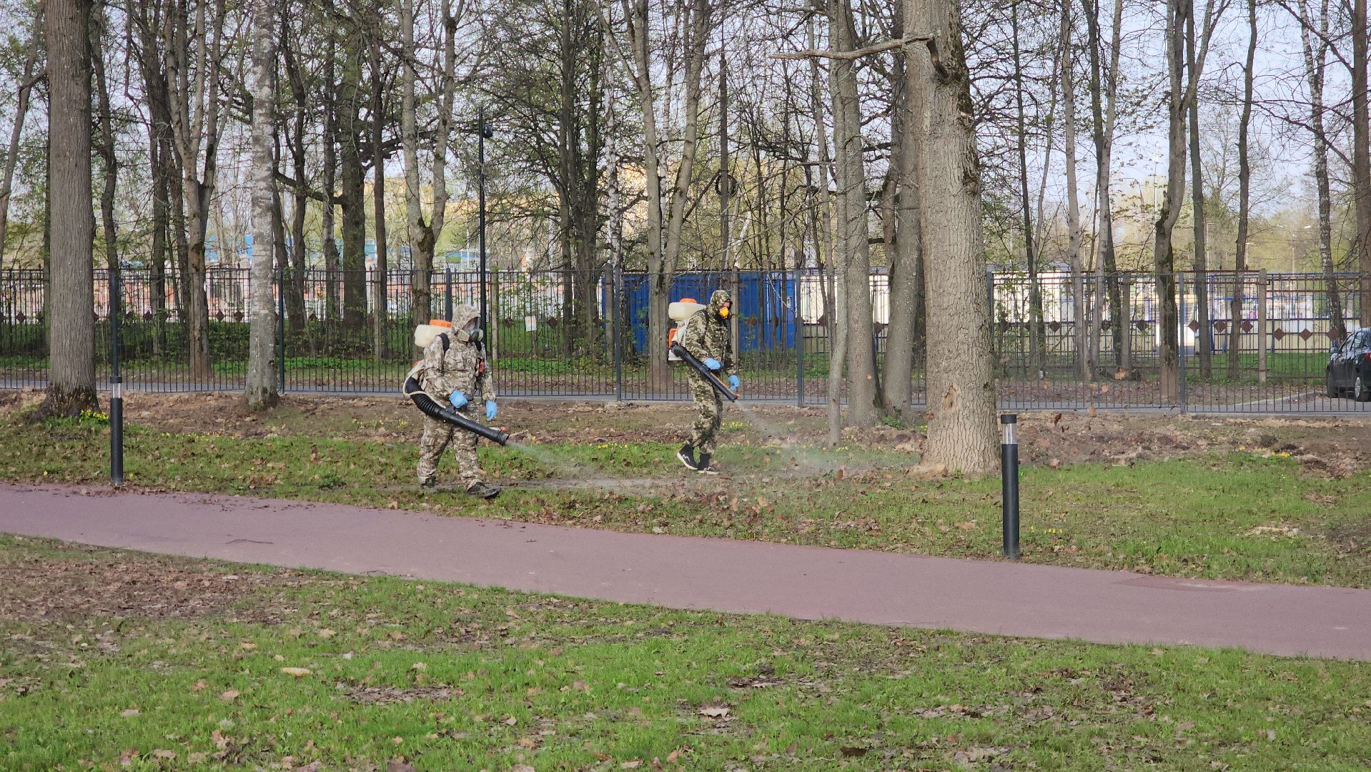 ступино, парки подмосковья, обработка от клещей,