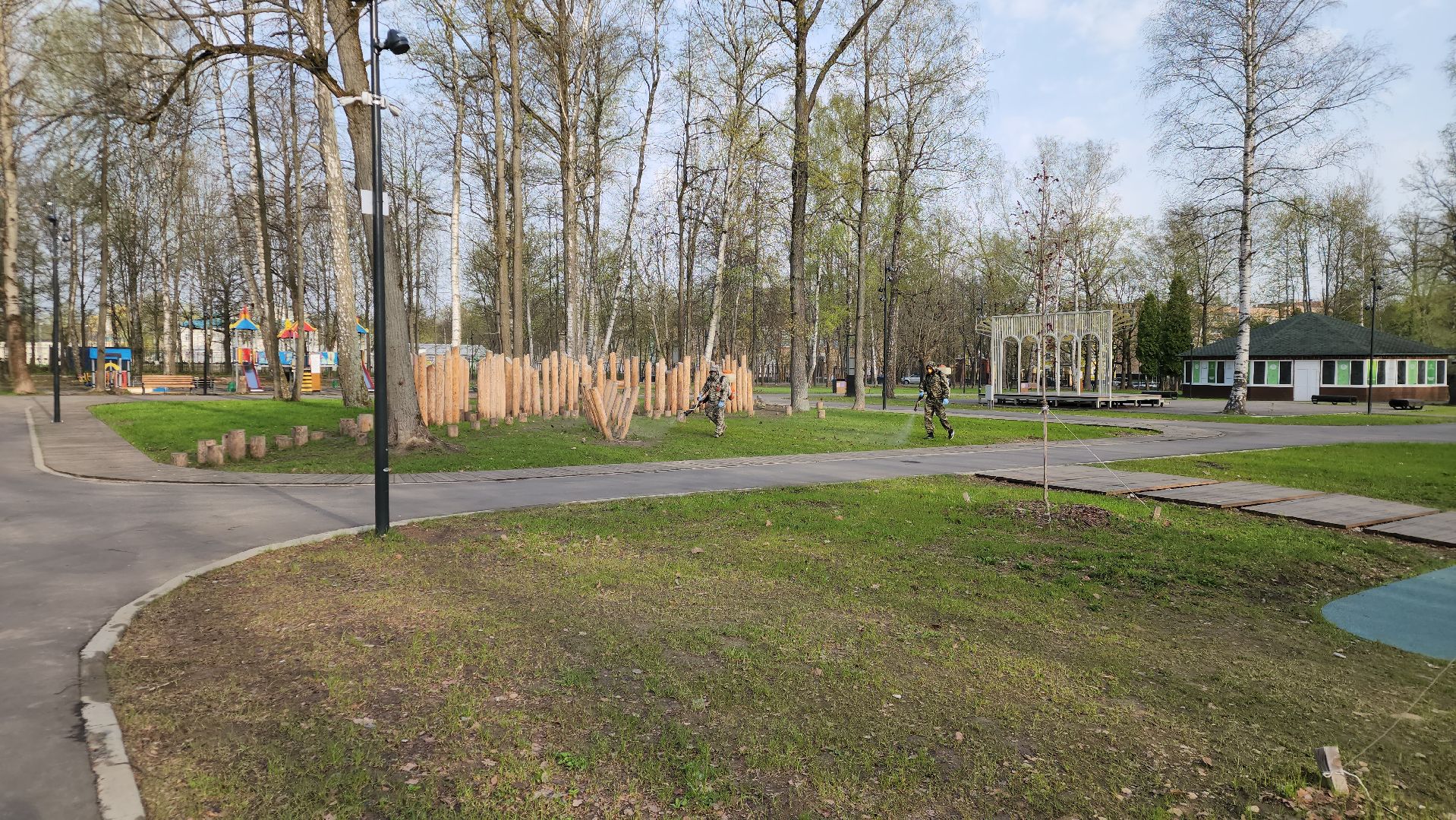 ступино, парки подмосковья, обработка от клещей,