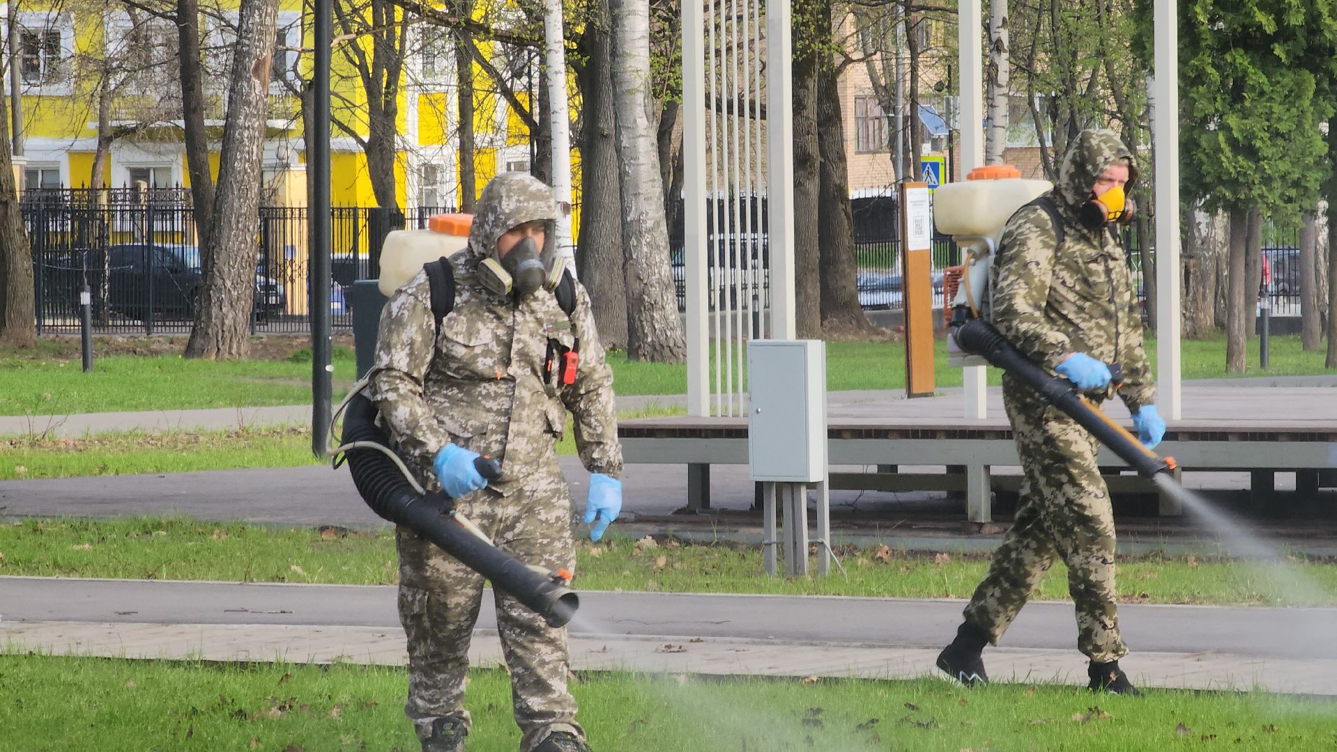 ступино, парки подмосковья, обработка от клещей,