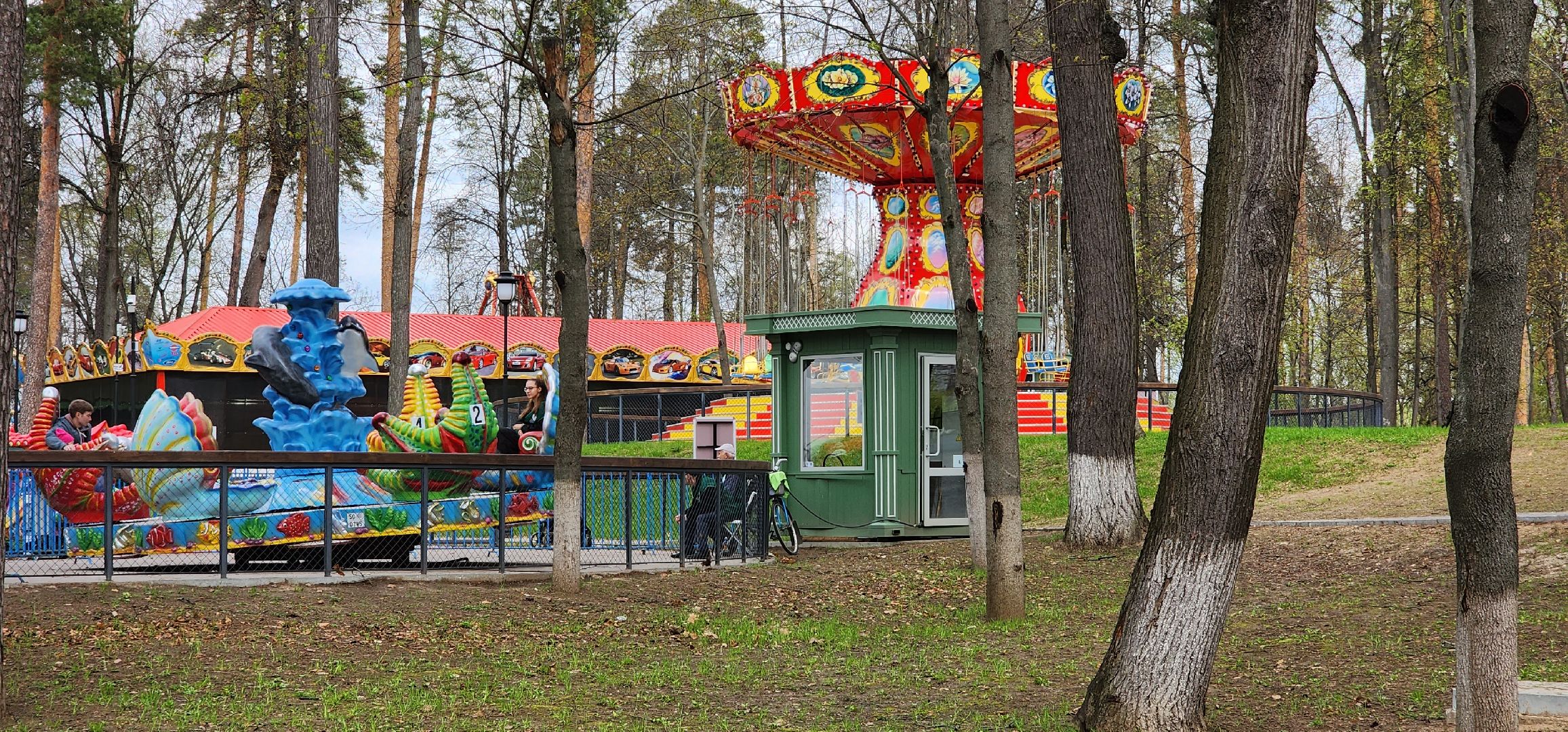 раменское, благоустройство, раменский городской парк, запуск аттракционов,