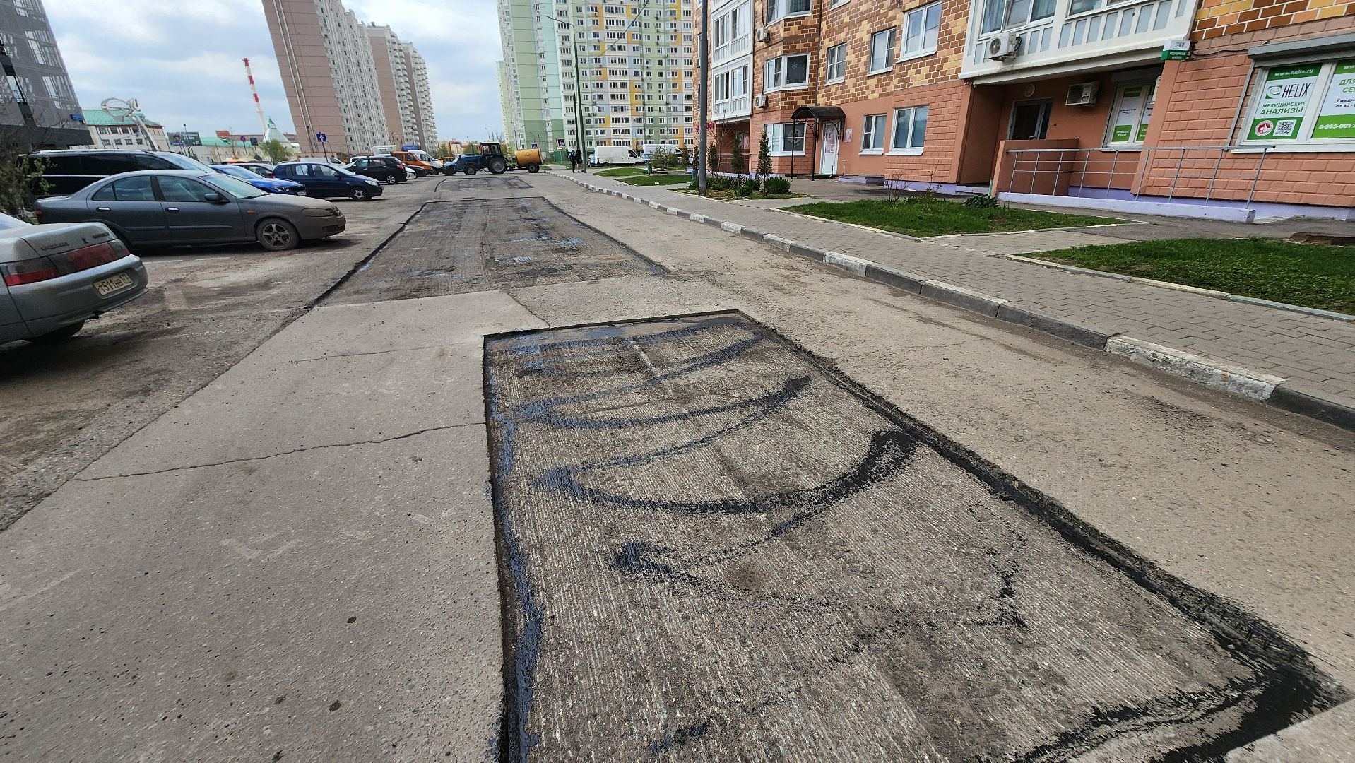 долгопрудный, ямочный ремонт, Проспект Ракетостроителей, владислав юдин, ремонт картами,