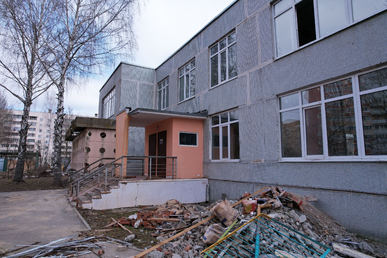 видео с коптера, школа, истра,