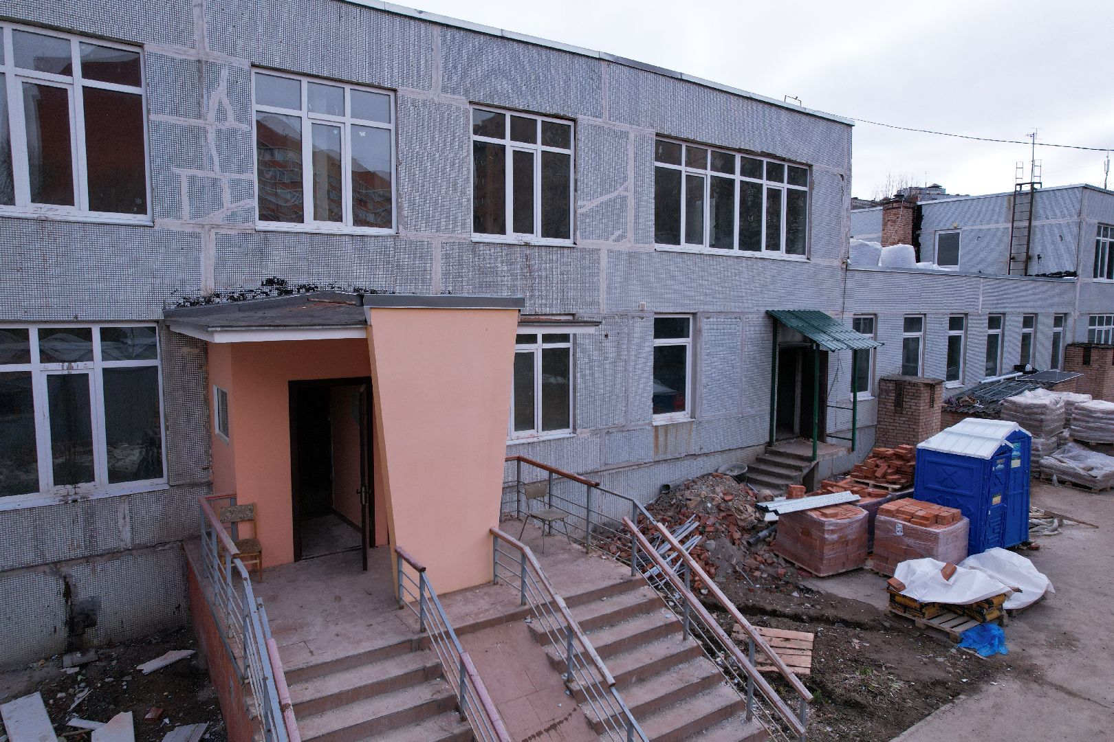 видео с коптера, школа, истра,