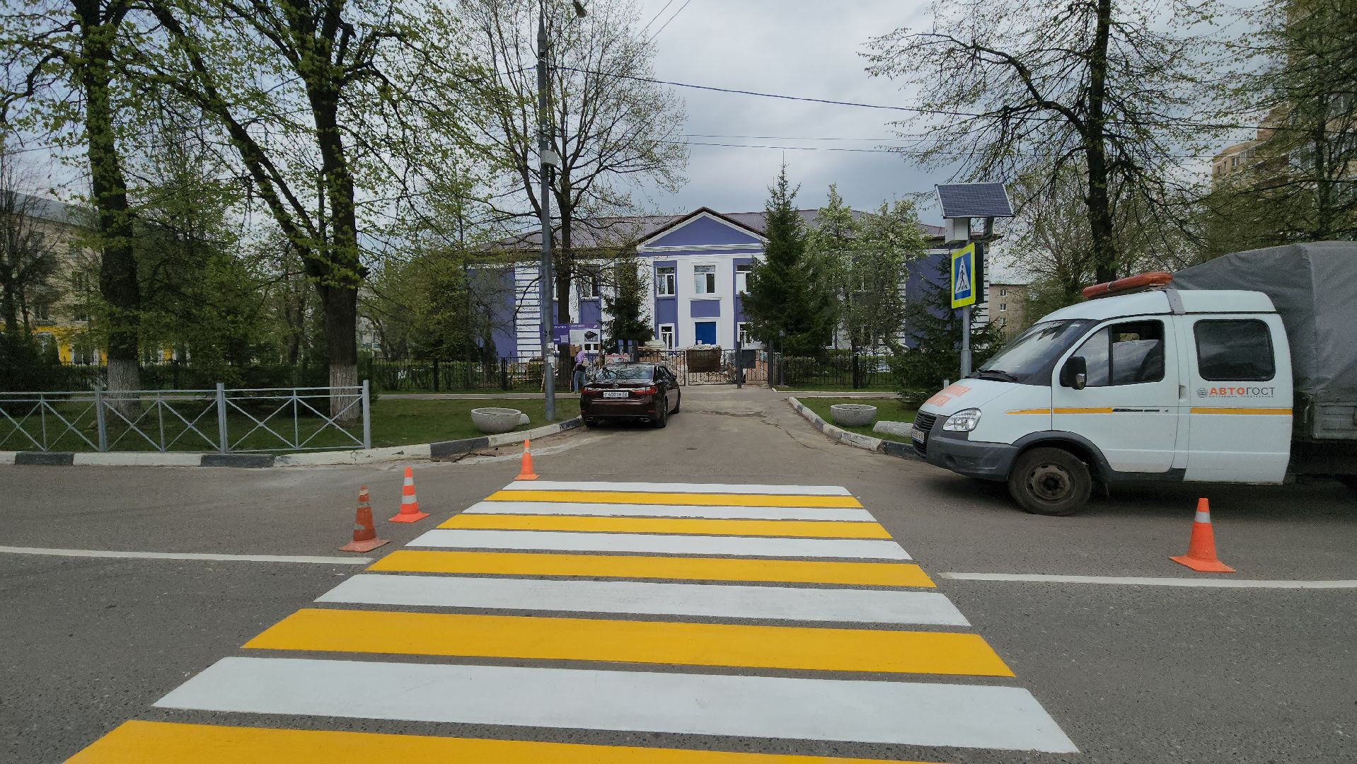 ступино, дорожная разметка, городские дороги,