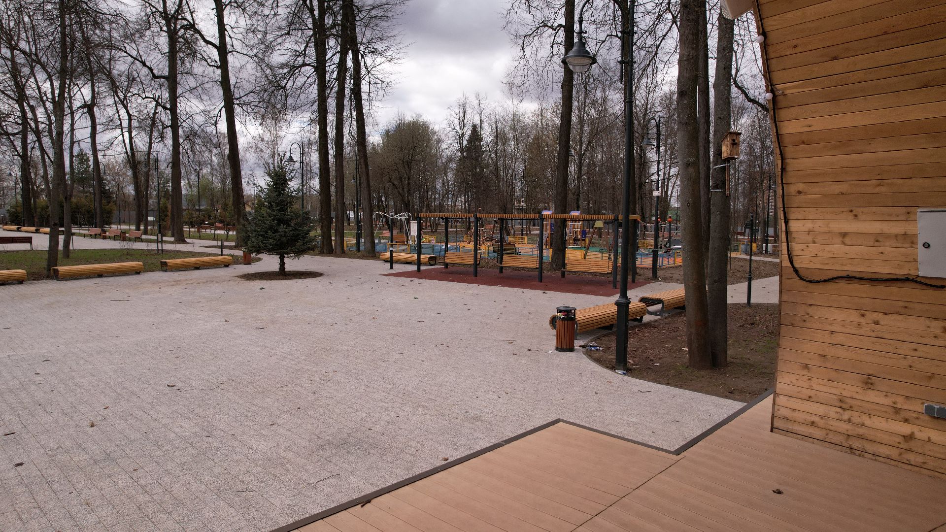 видео с коптера, парк, лобня, киово,