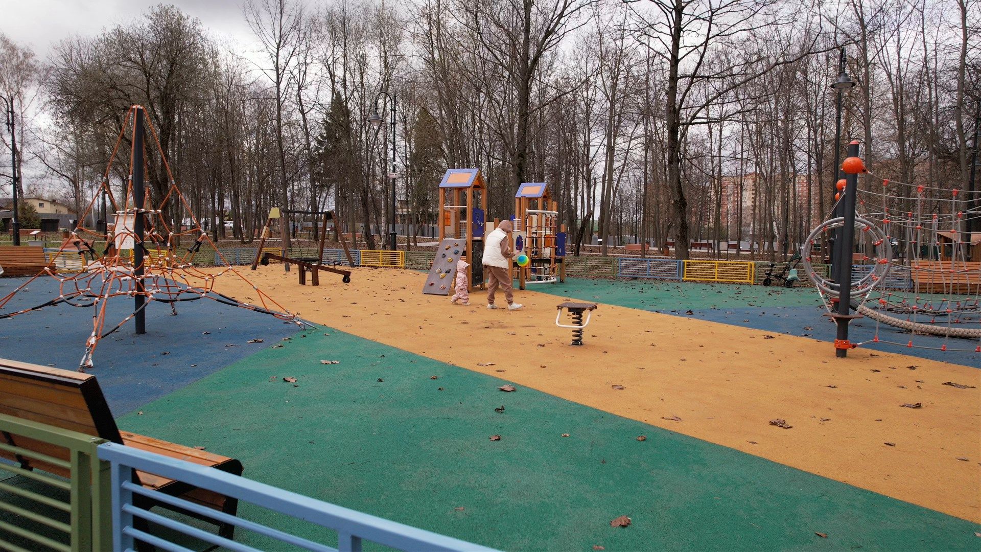 видео с коптера, парк, лобня, киово,