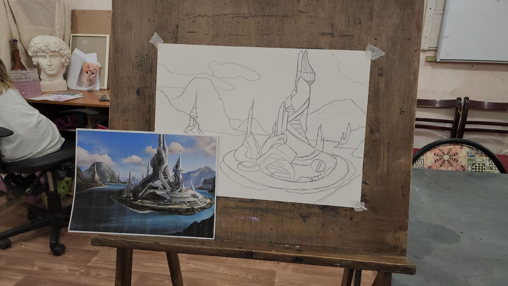 живопись, Фантастика, Рисунок, лобня,