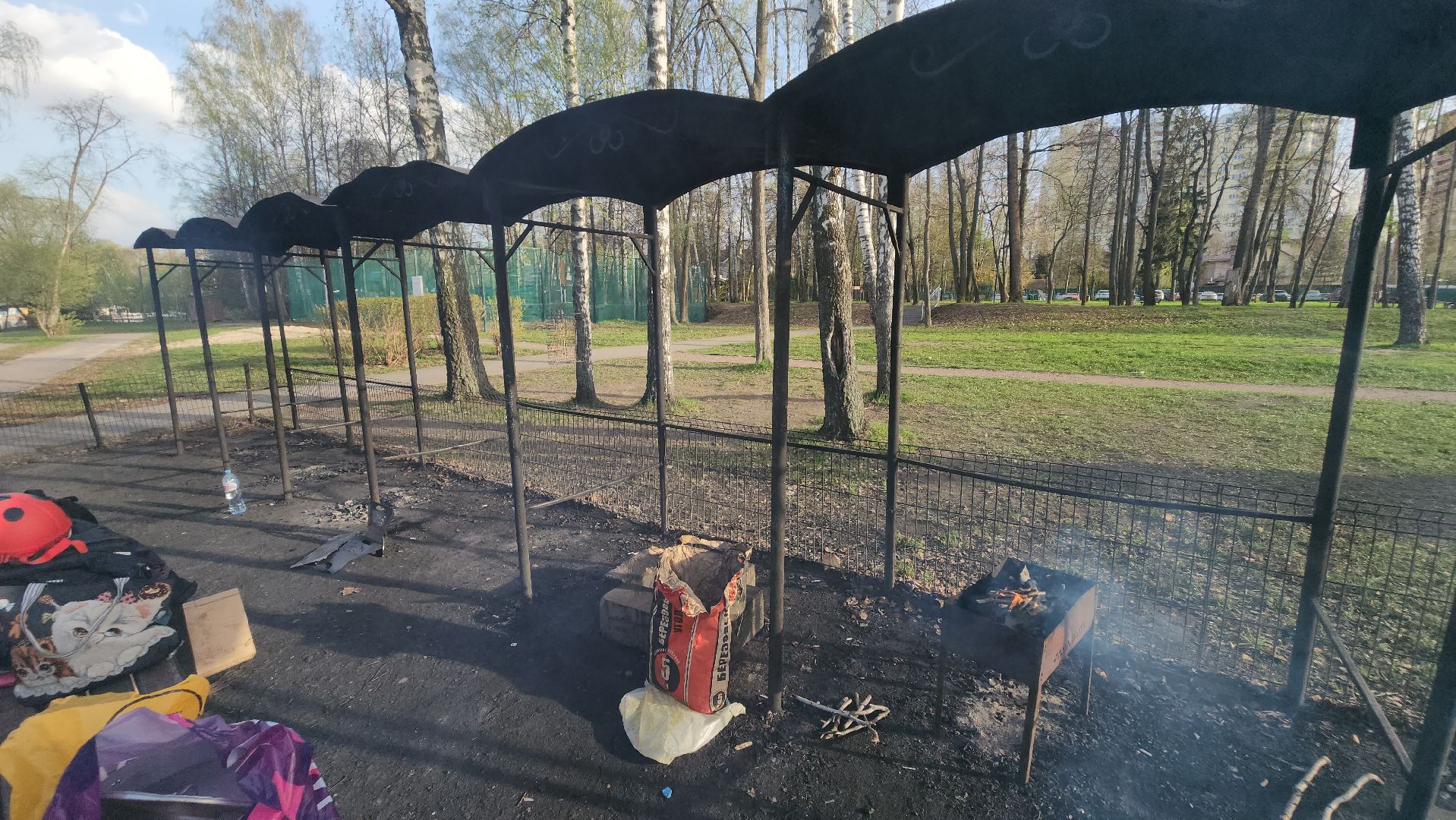 долгопрудный, Парк Мысово, шашлык, пикник, лесной пожар,