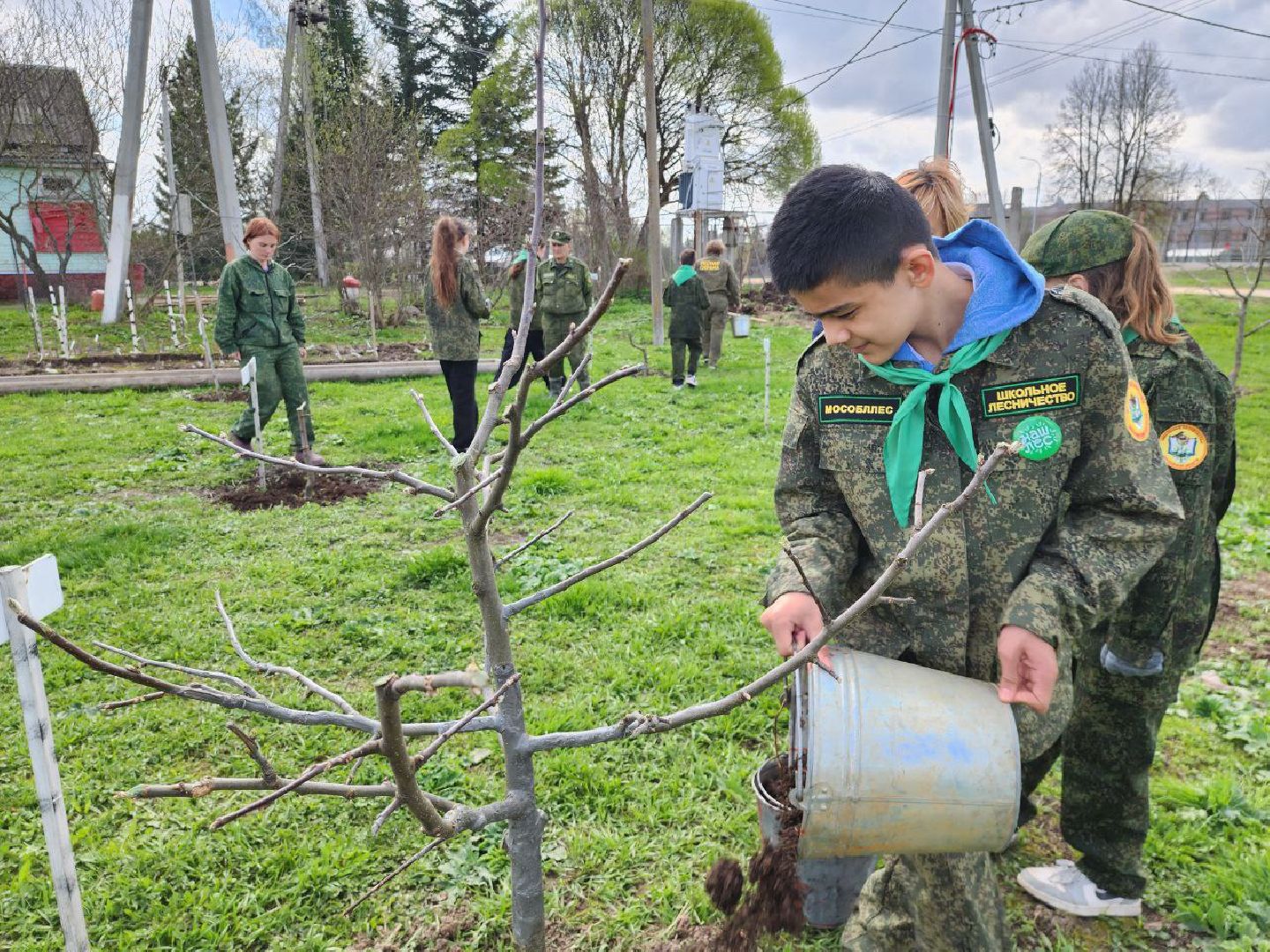 можайск, можайский городской округ, подмосковье, питомник, дети, школьные лесничества, юные лесничие, сад, своими руками, весенние работы, друзья леса, экология, тропарево, участковое лесничество, мособллес,
