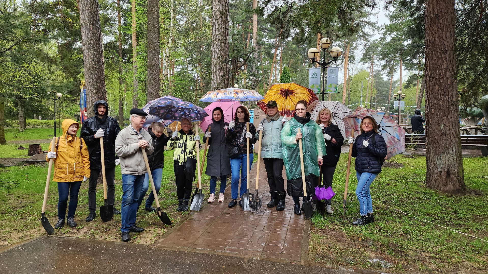 красногорск, день добрых дел, субботник, высадка деревьев,