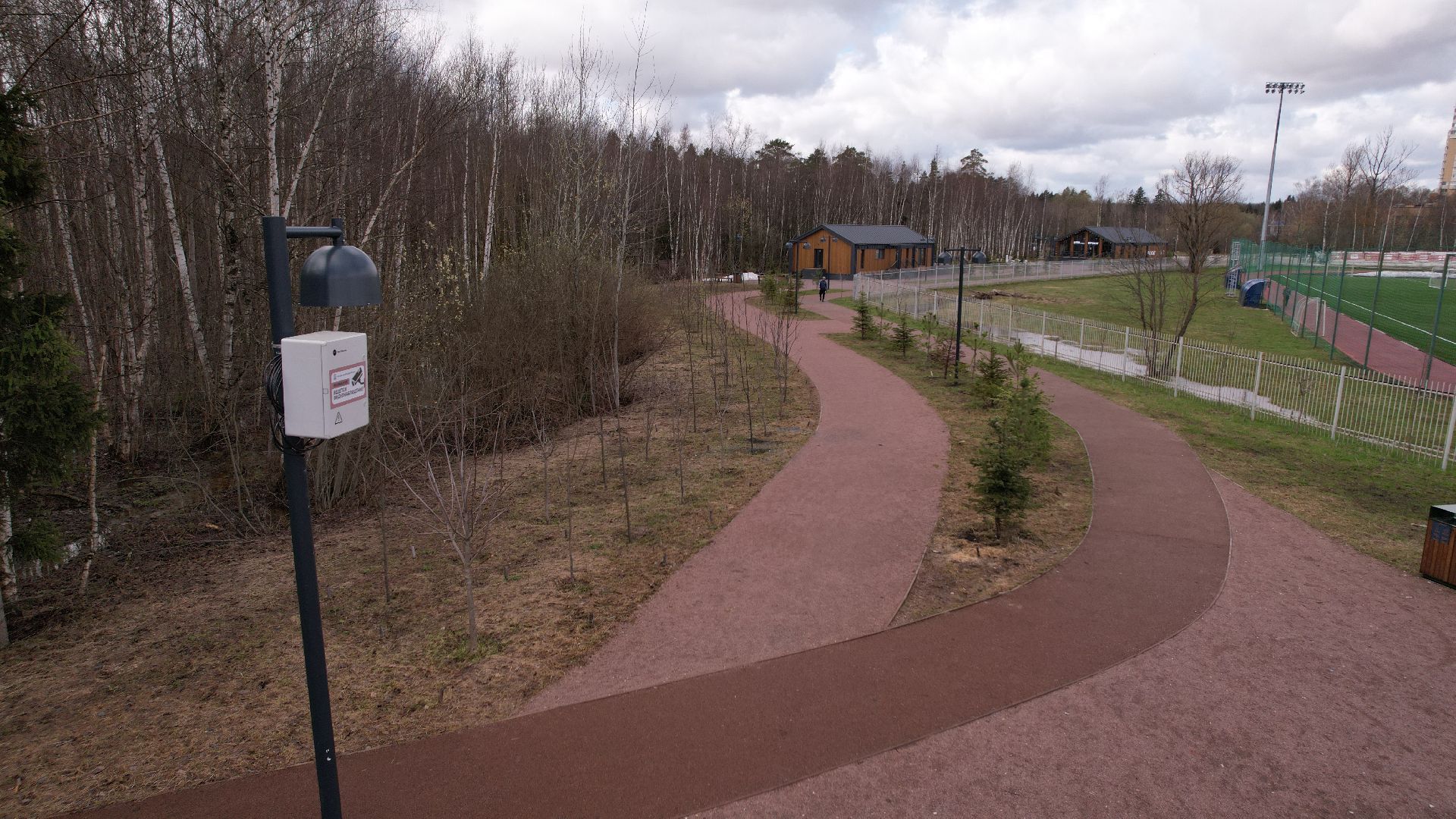 видео с коптера, лобня, благоустройство, лесопарк,